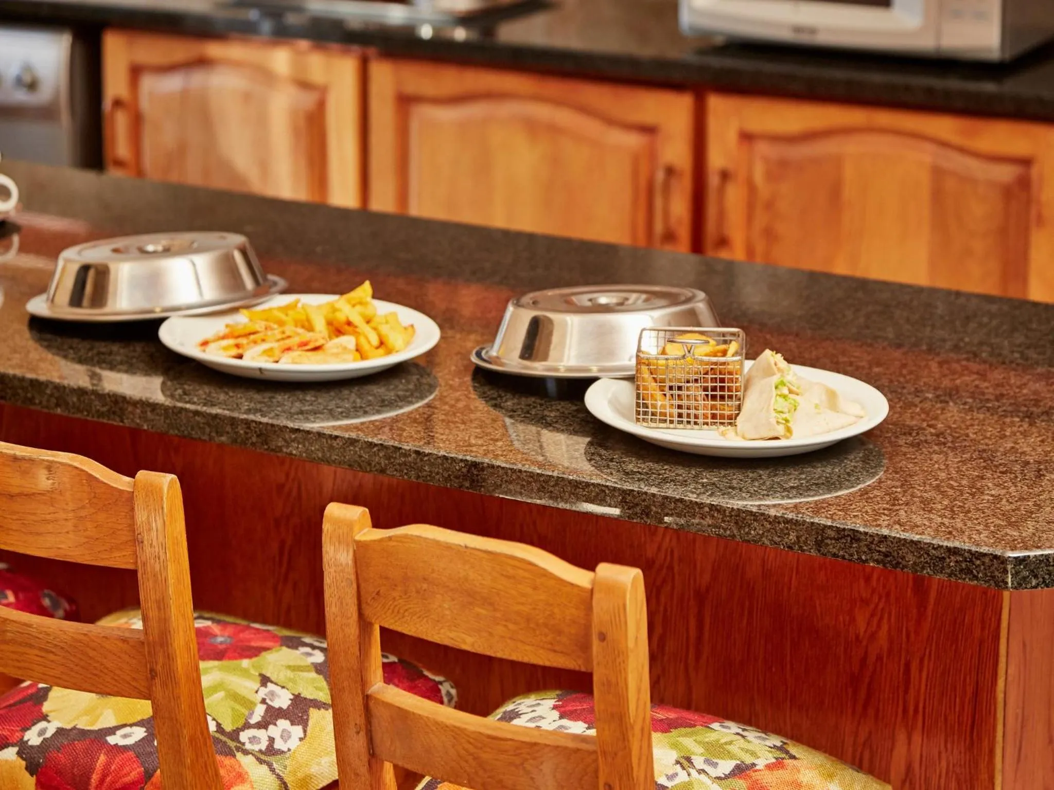 Food close-up in First Group Midlands Saddle and Trout