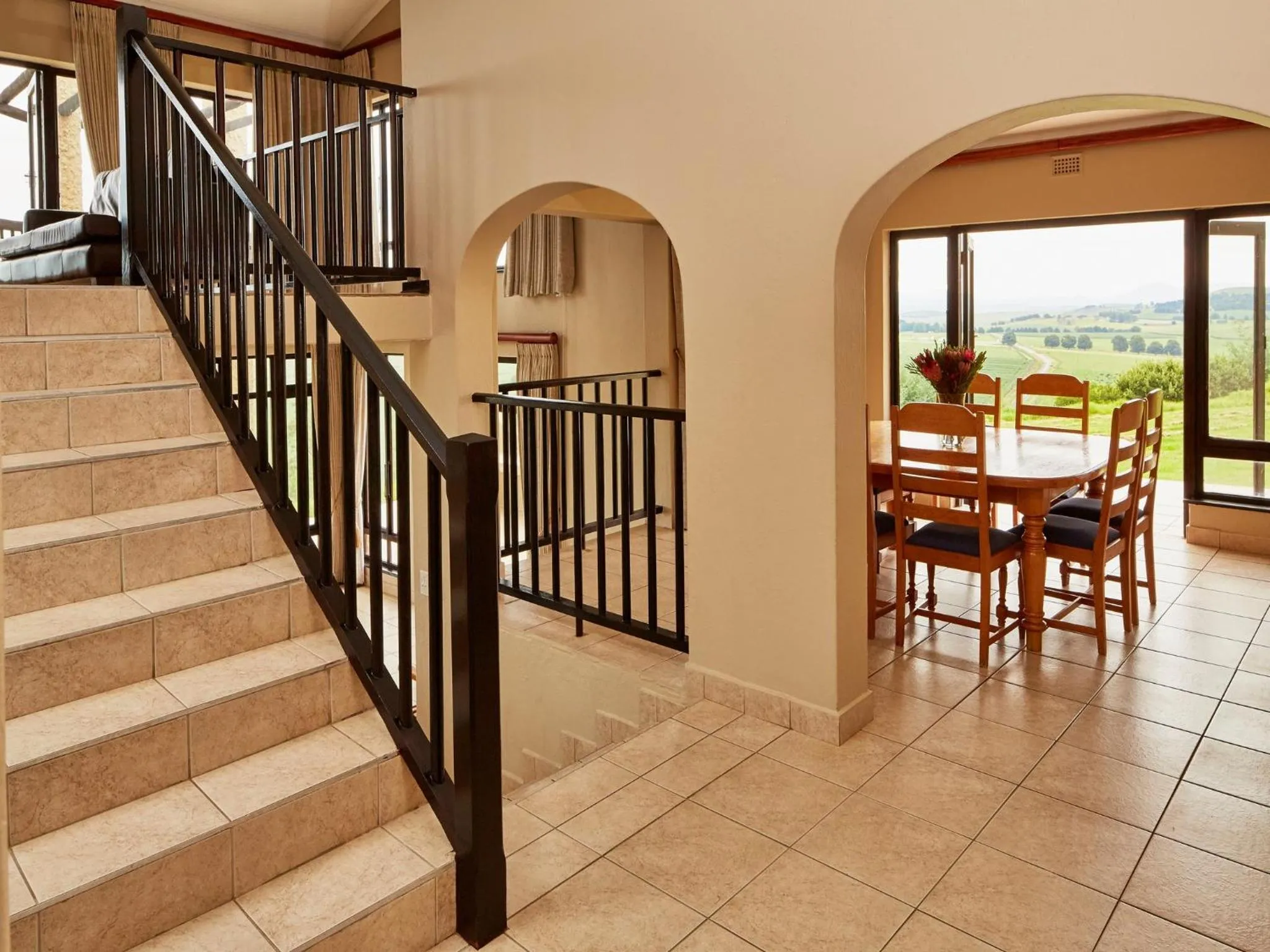 Dining area in First Group Midlands Saddle and Trout