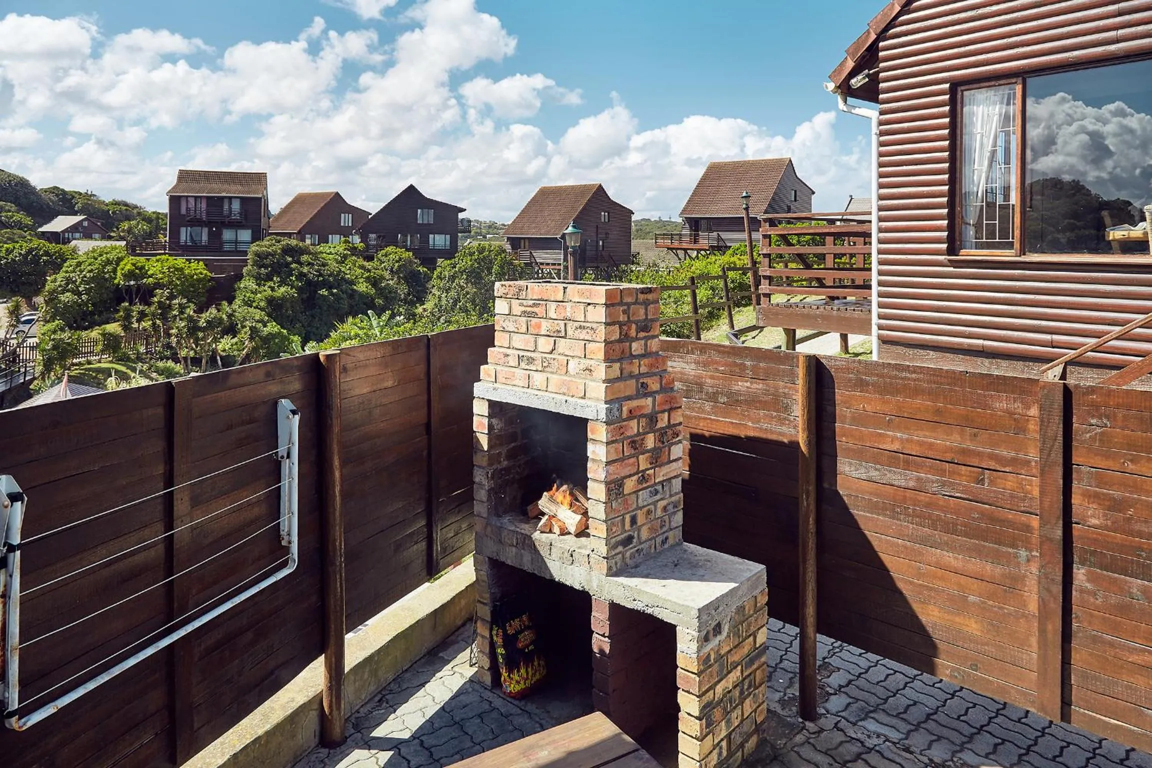 BBQ facilities in First Group Kowie River Chalets