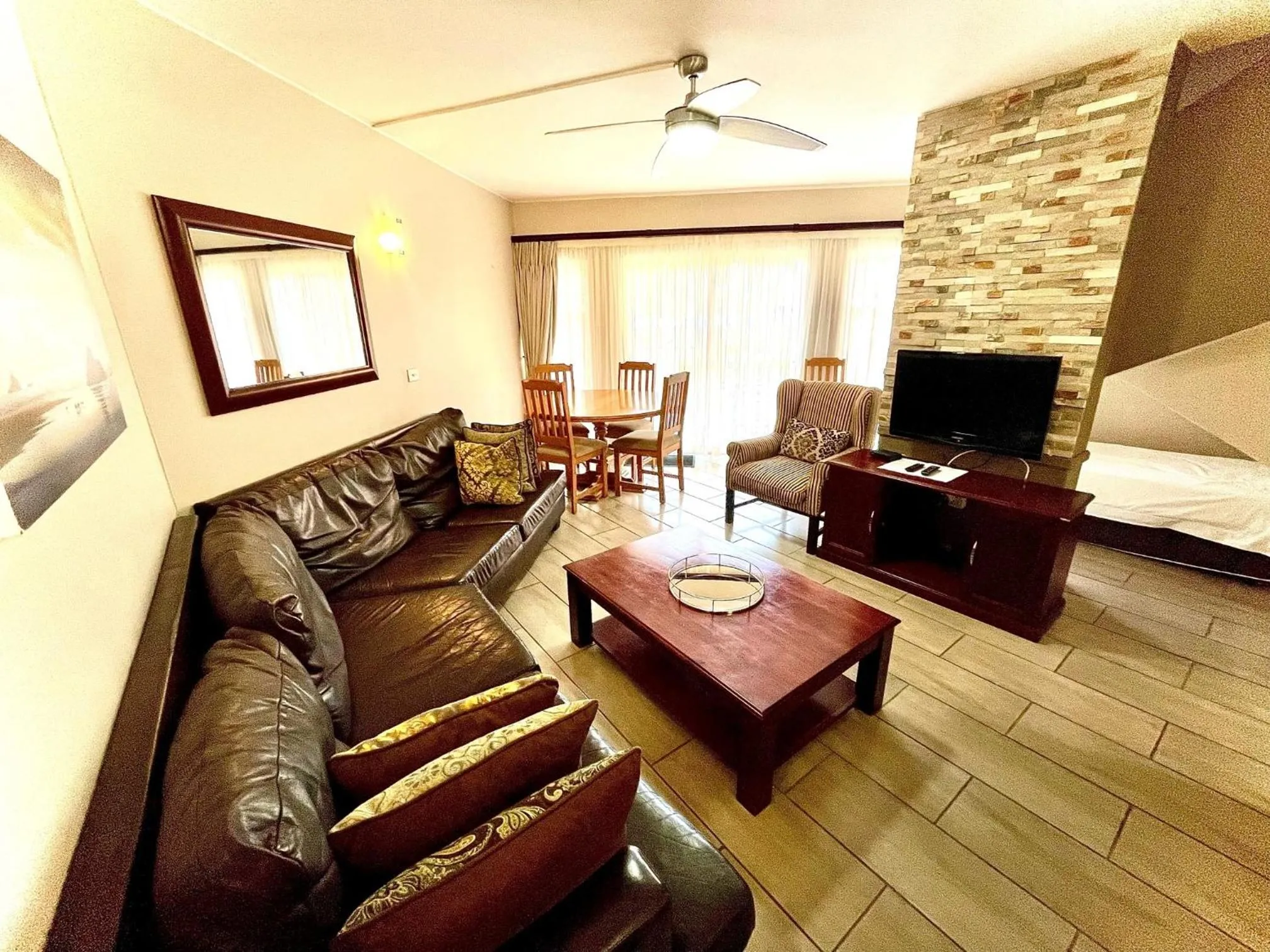 Living room in Perna Perna Lodge St Lucia