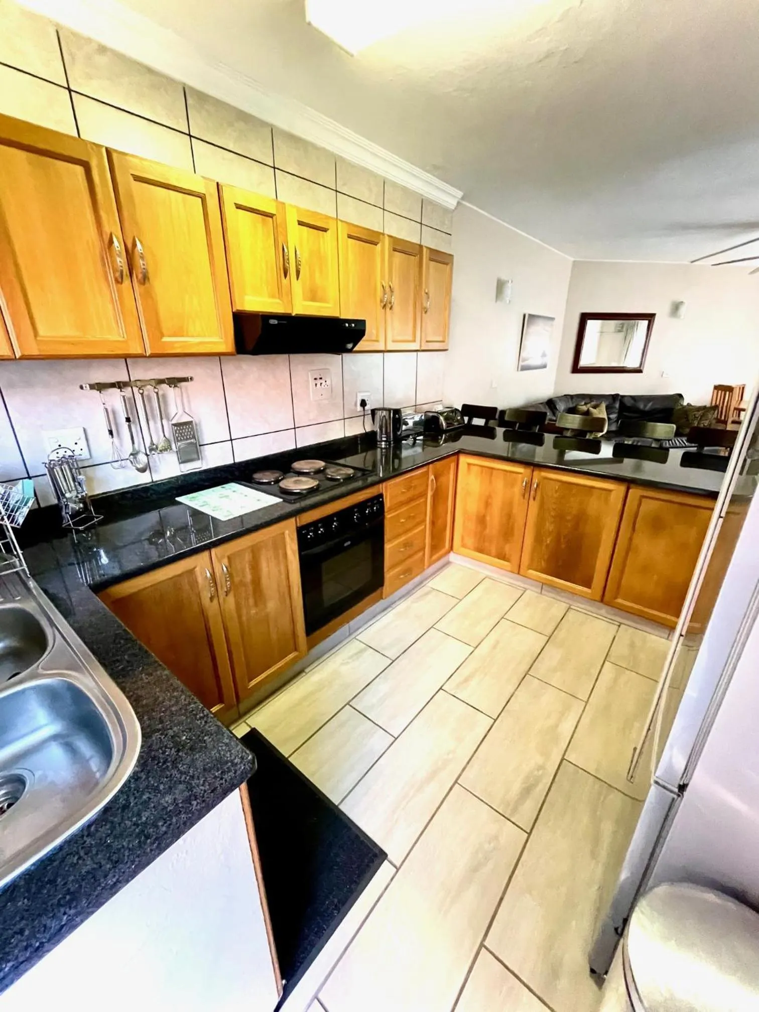 kitchen in Perna Perna Lodge St Lucia