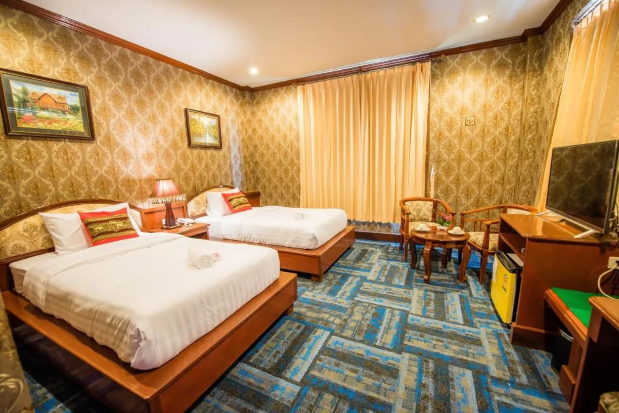 Bed in Soubundith Hotel