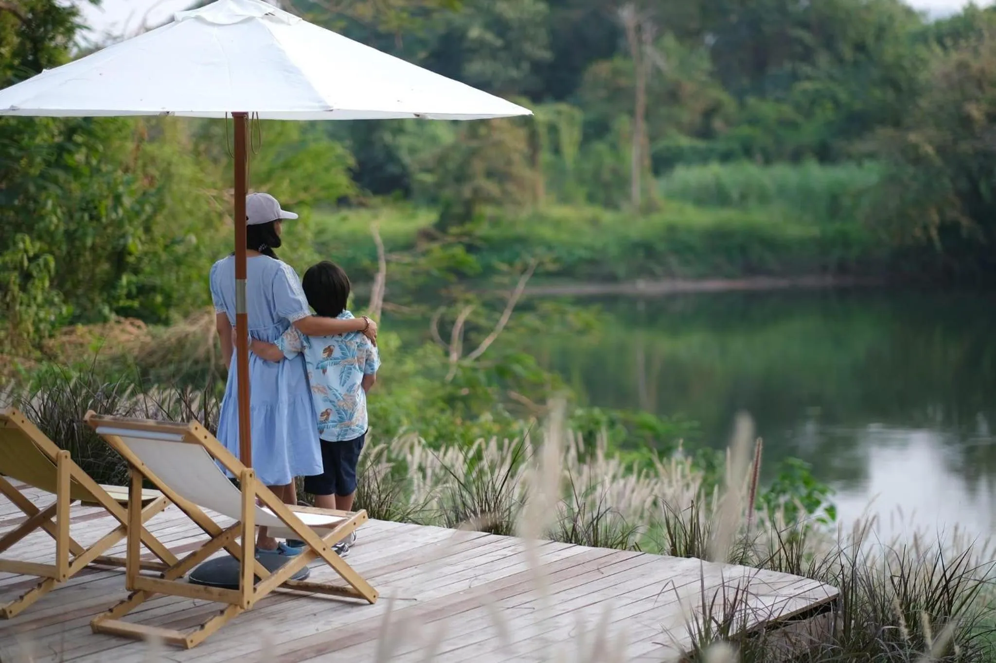 River view in Rakmak Kan Resort & Cafe