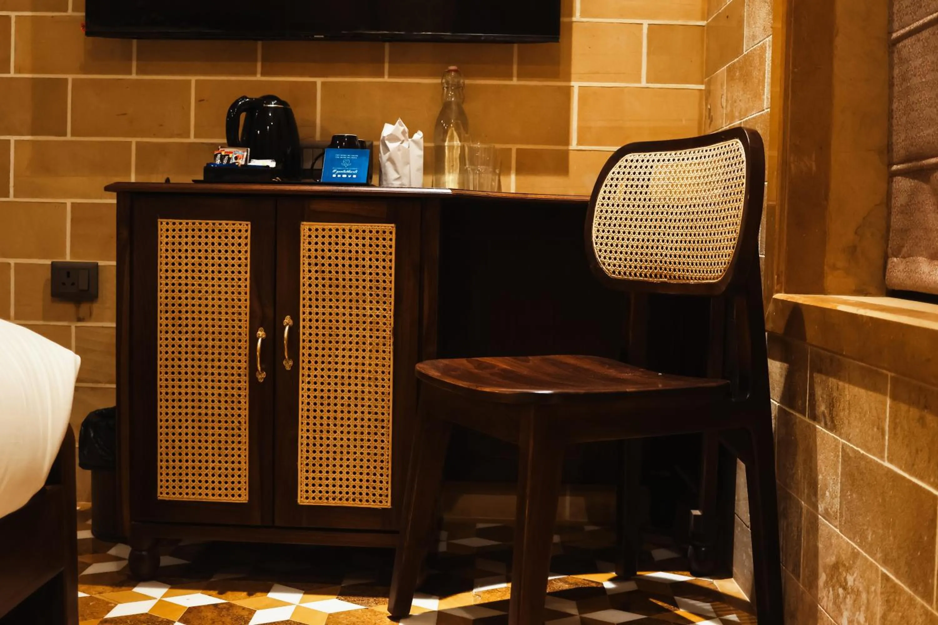 Seating area in Guulab Haveli - Opp Fort