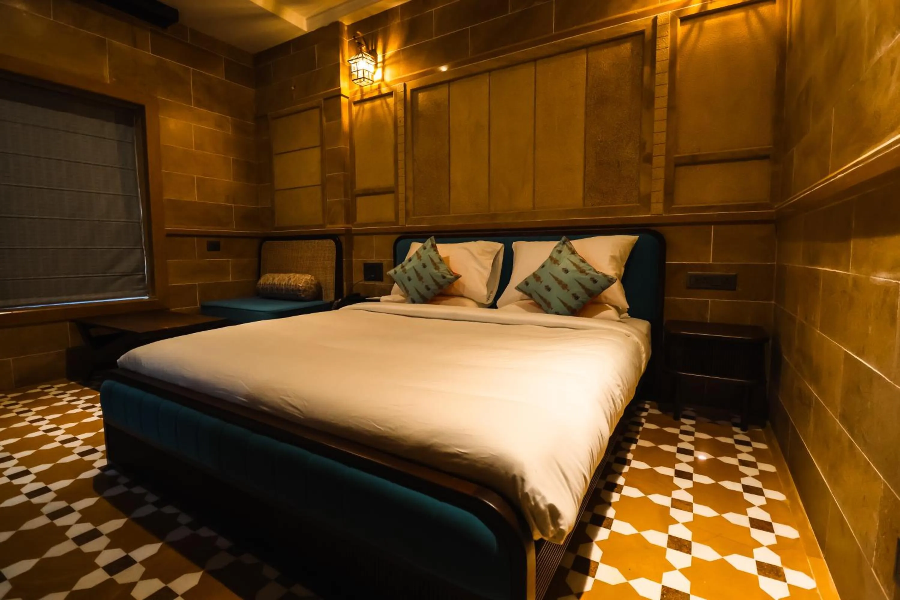 Bedroom, Bed in Guulab Haveli - Opp Fort