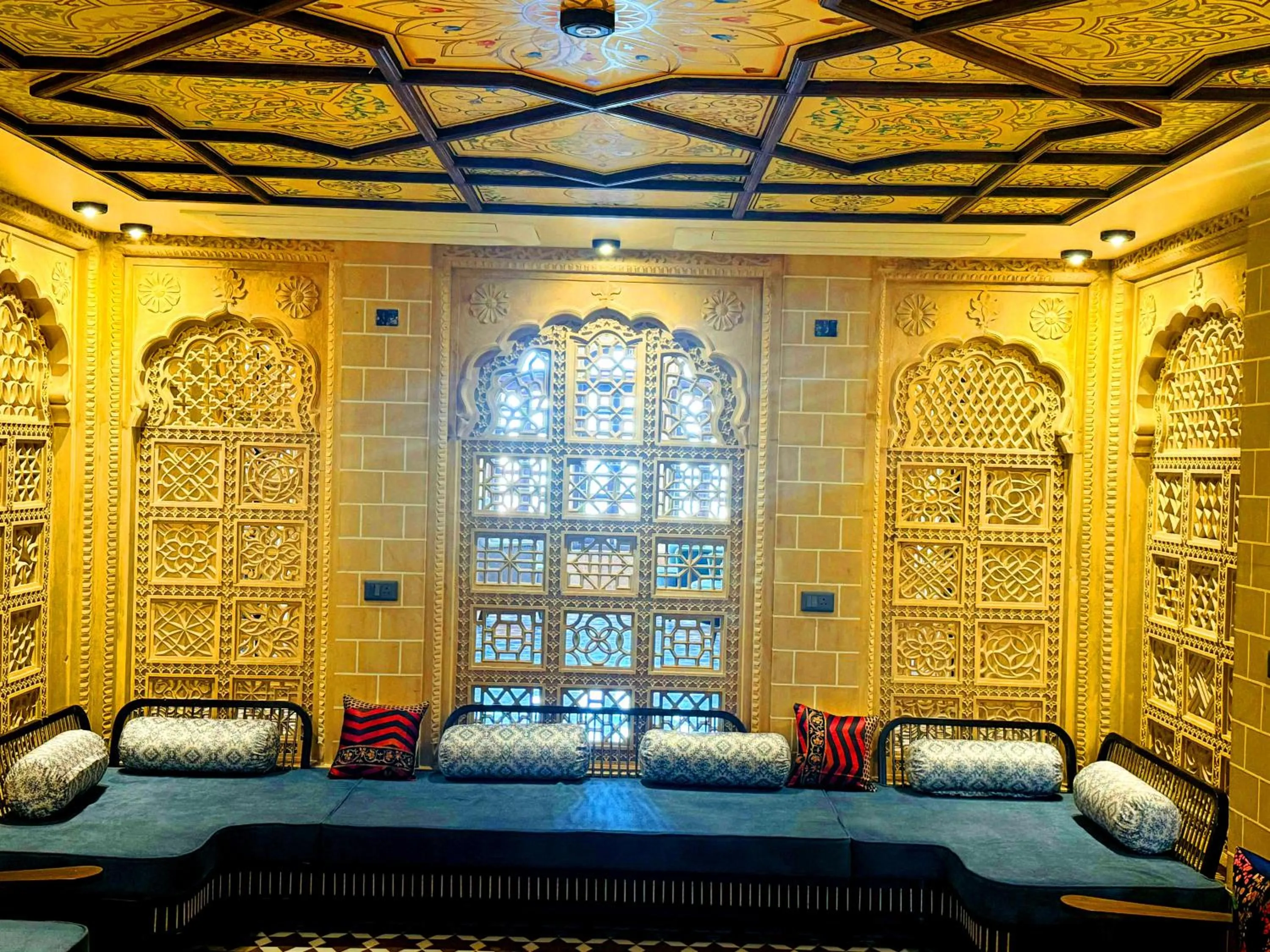 Living room in Guulab Haveli - Opp Fort
