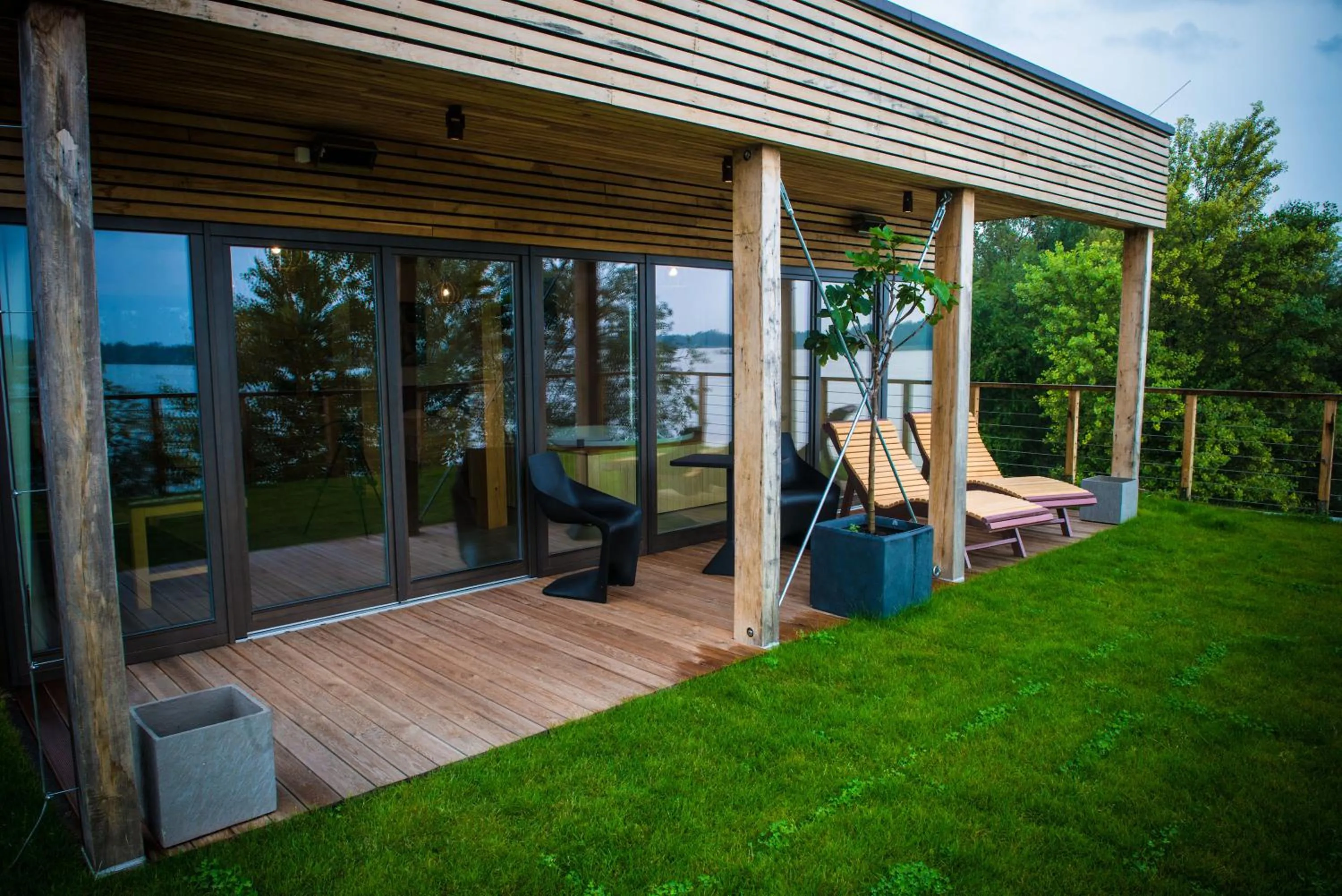 Balcony/Terrace in Zagreb Camp Bungalows