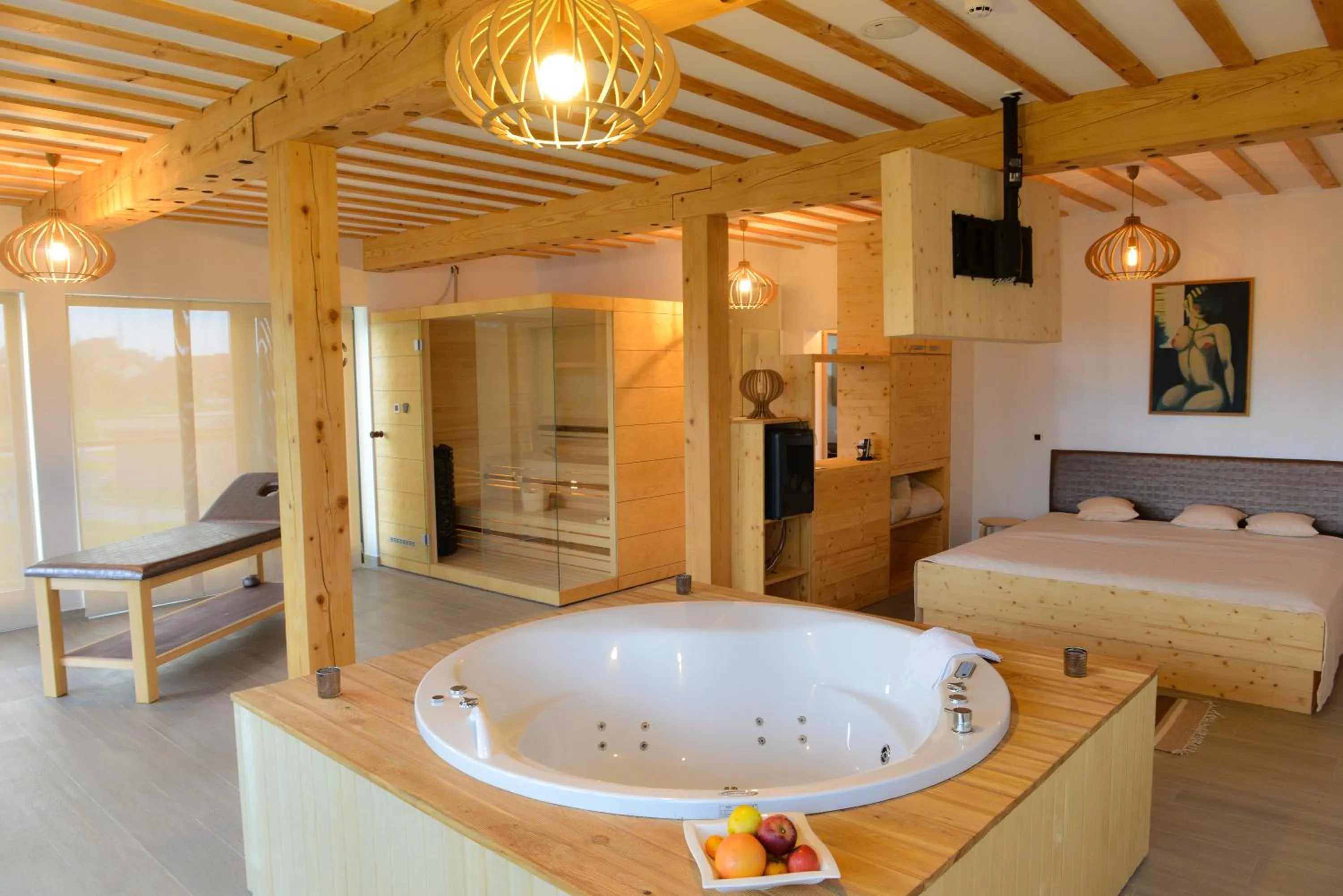 Bed in Zagreb Camp Bungalows