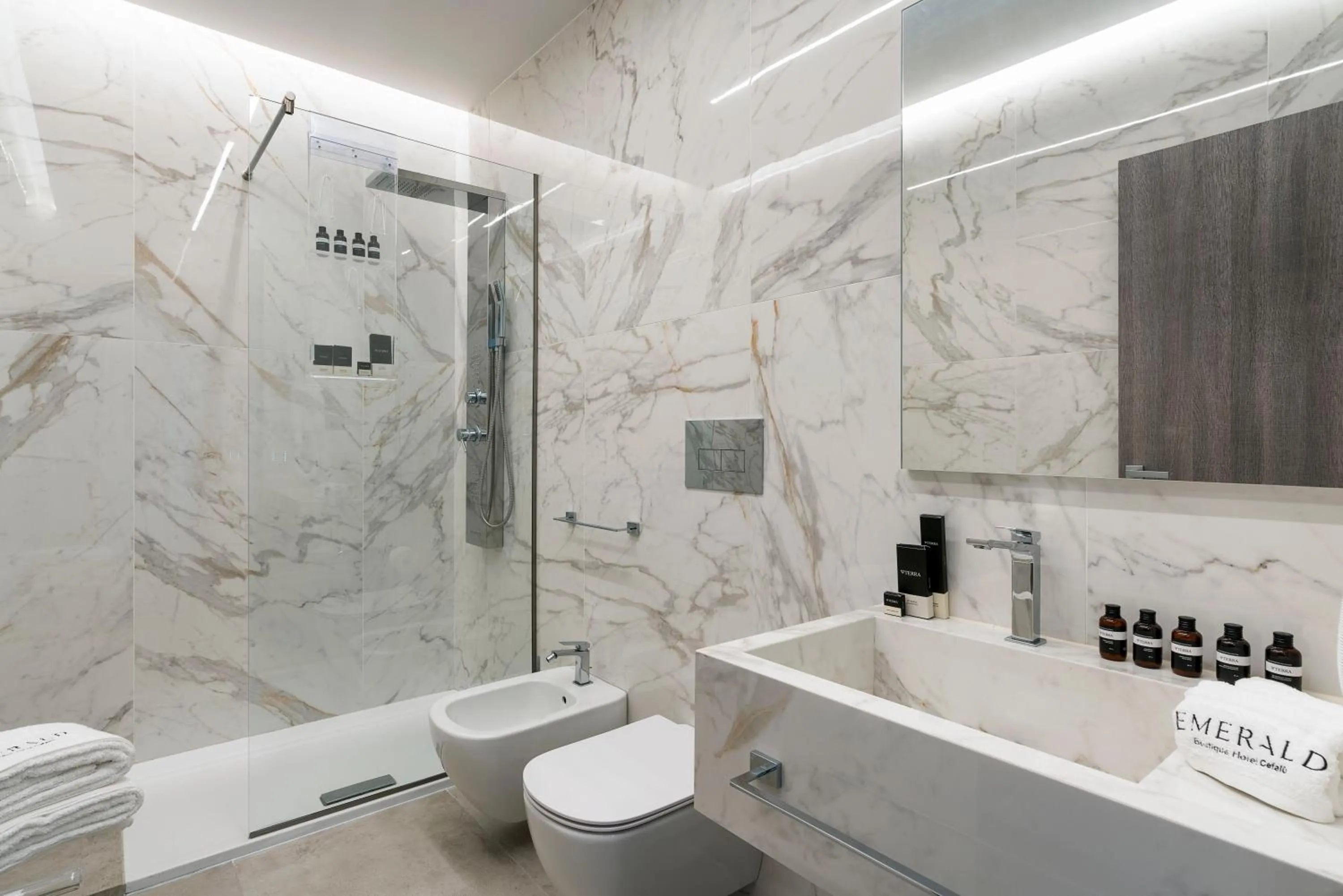 Bathroom in Emerald Hotel Residence Cefalù