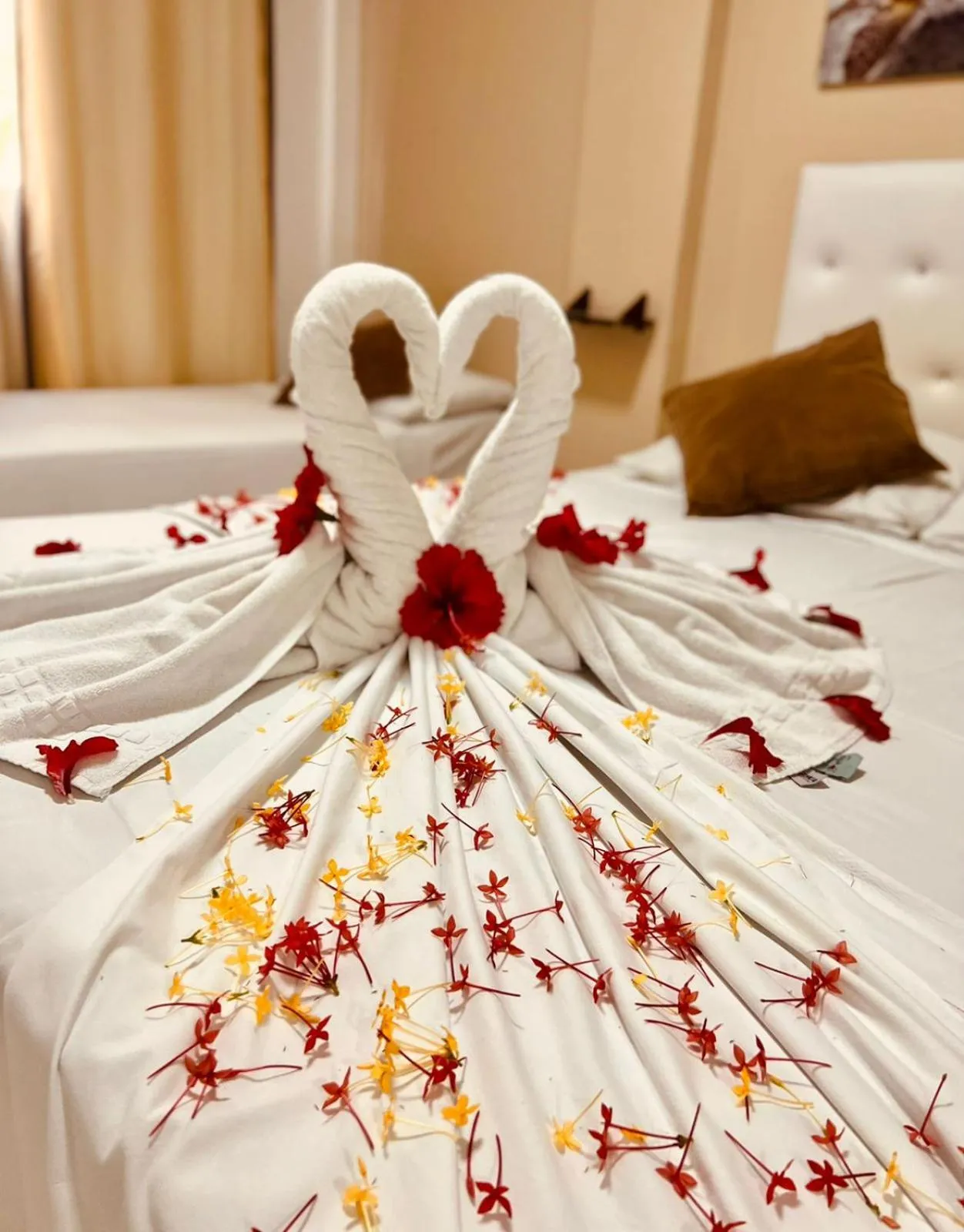 Bed in Pousada Ondas do Mar