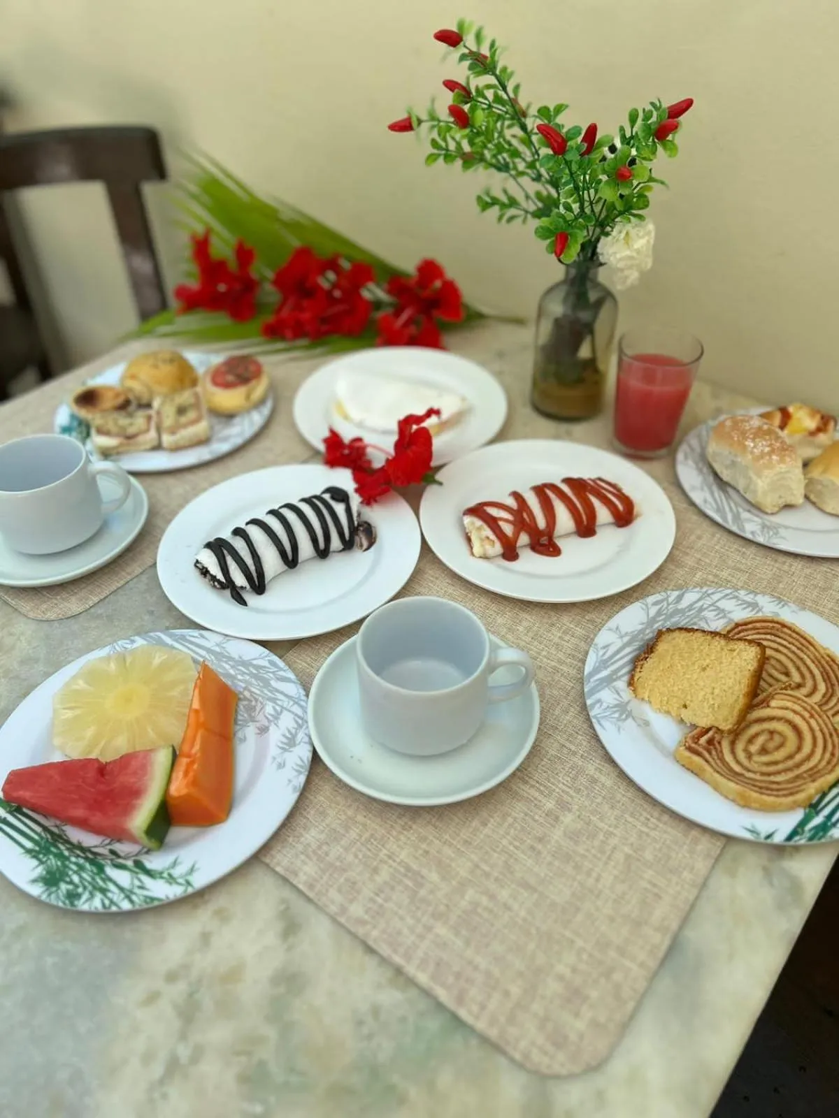 Breakfast in Pousada Ondas do Mar