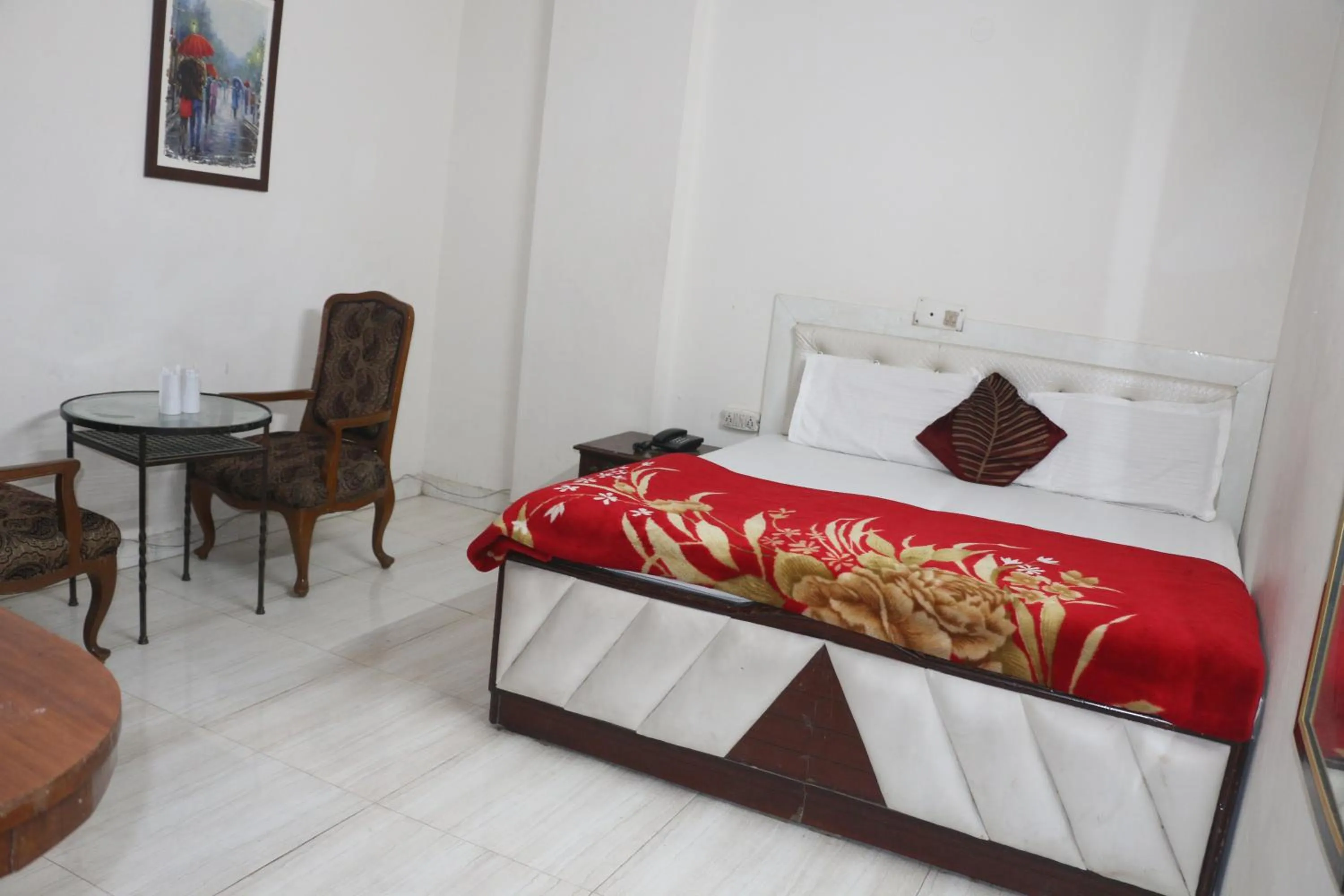 Bed in Hotel Swisston Palace