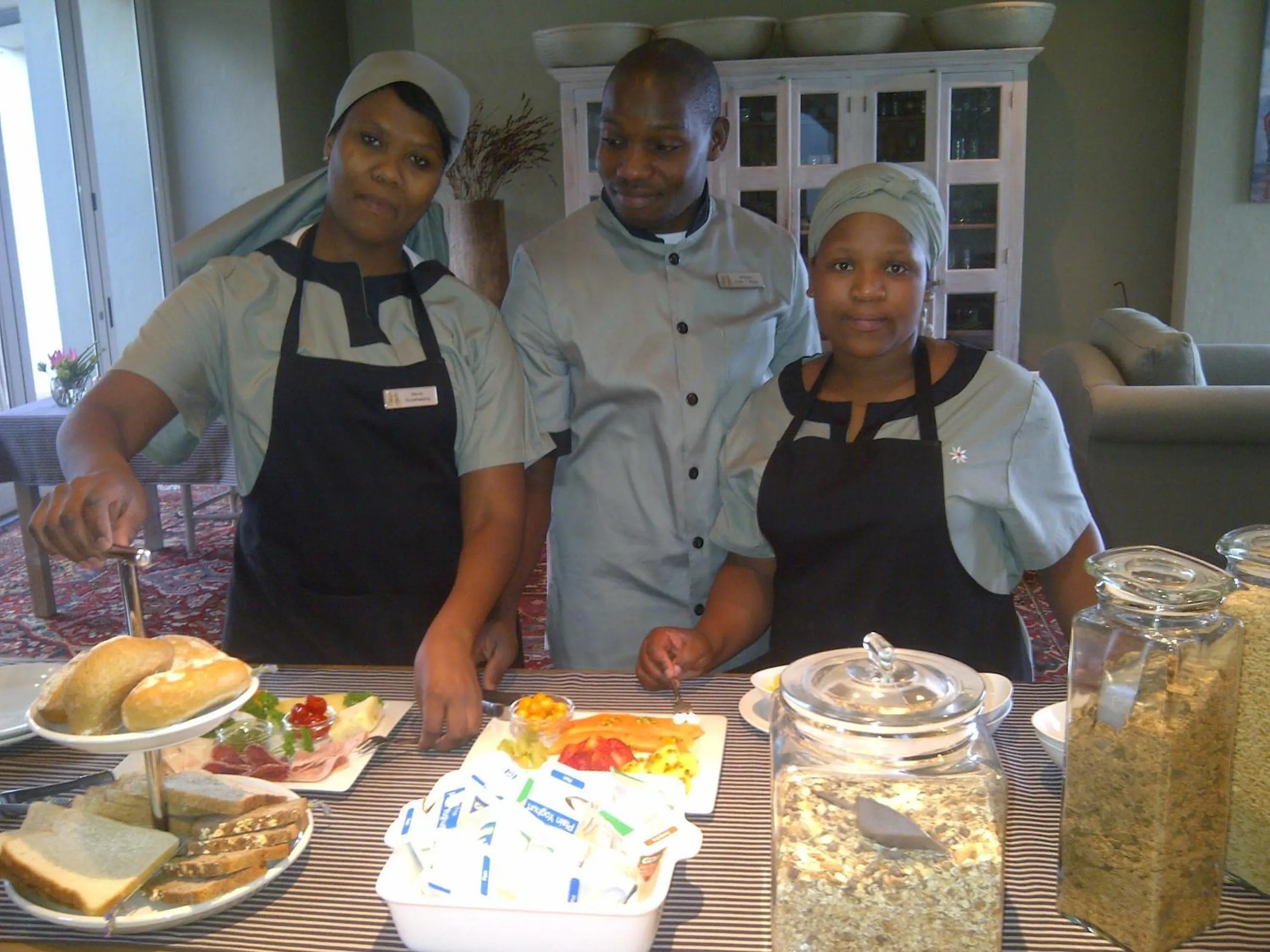 Staff in Mosselberg on Grotto Beach