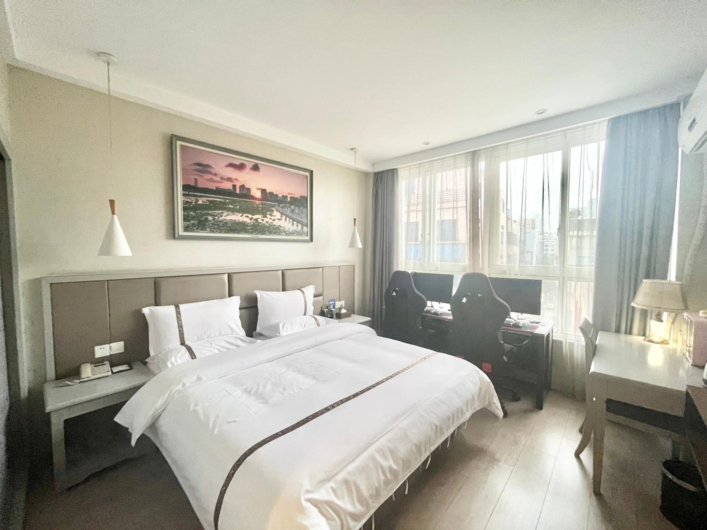 Bed in Tianshui Times Hotel Zhangjiagang