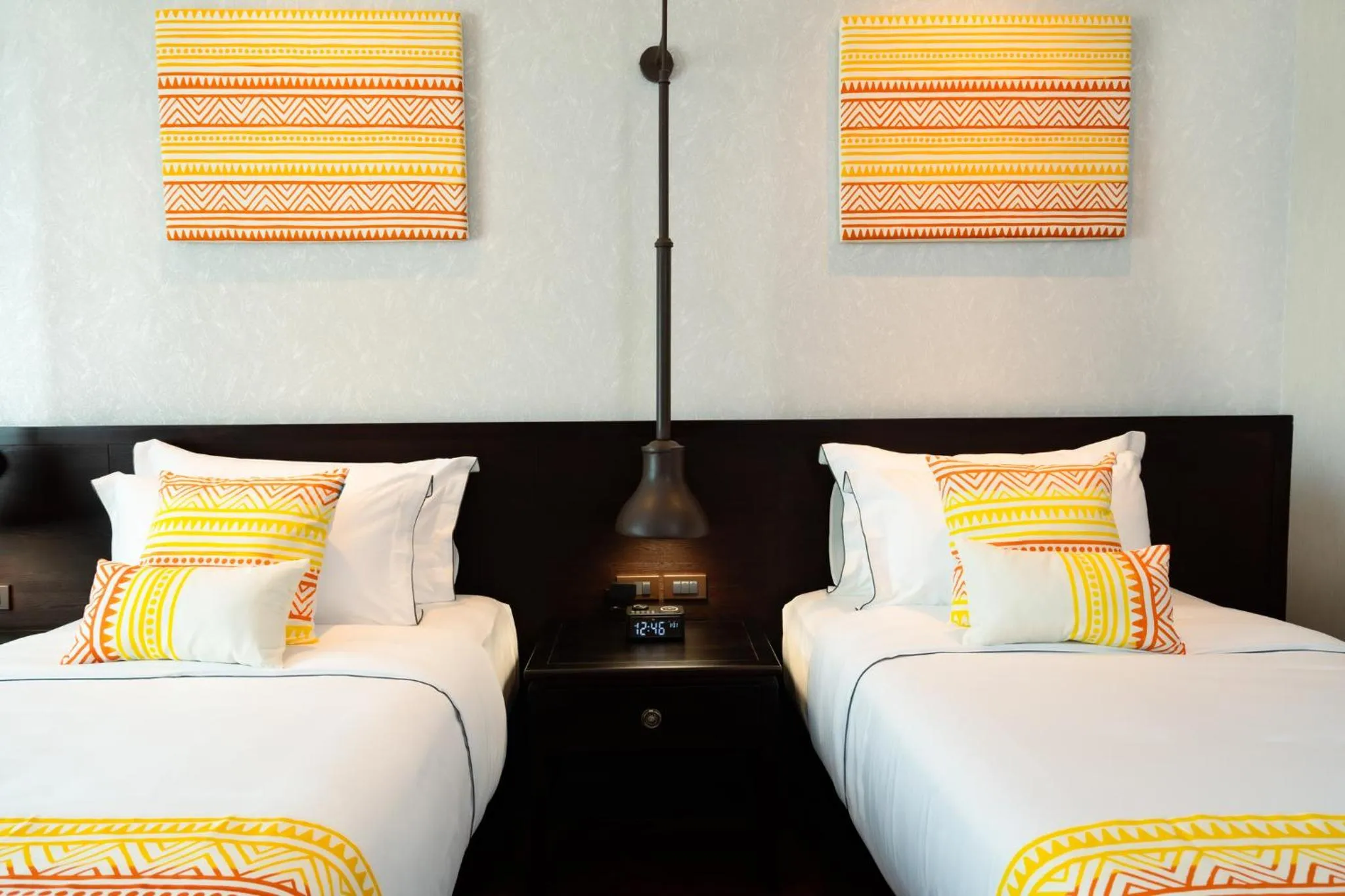 Bed in Mintra Hotel Vientiane