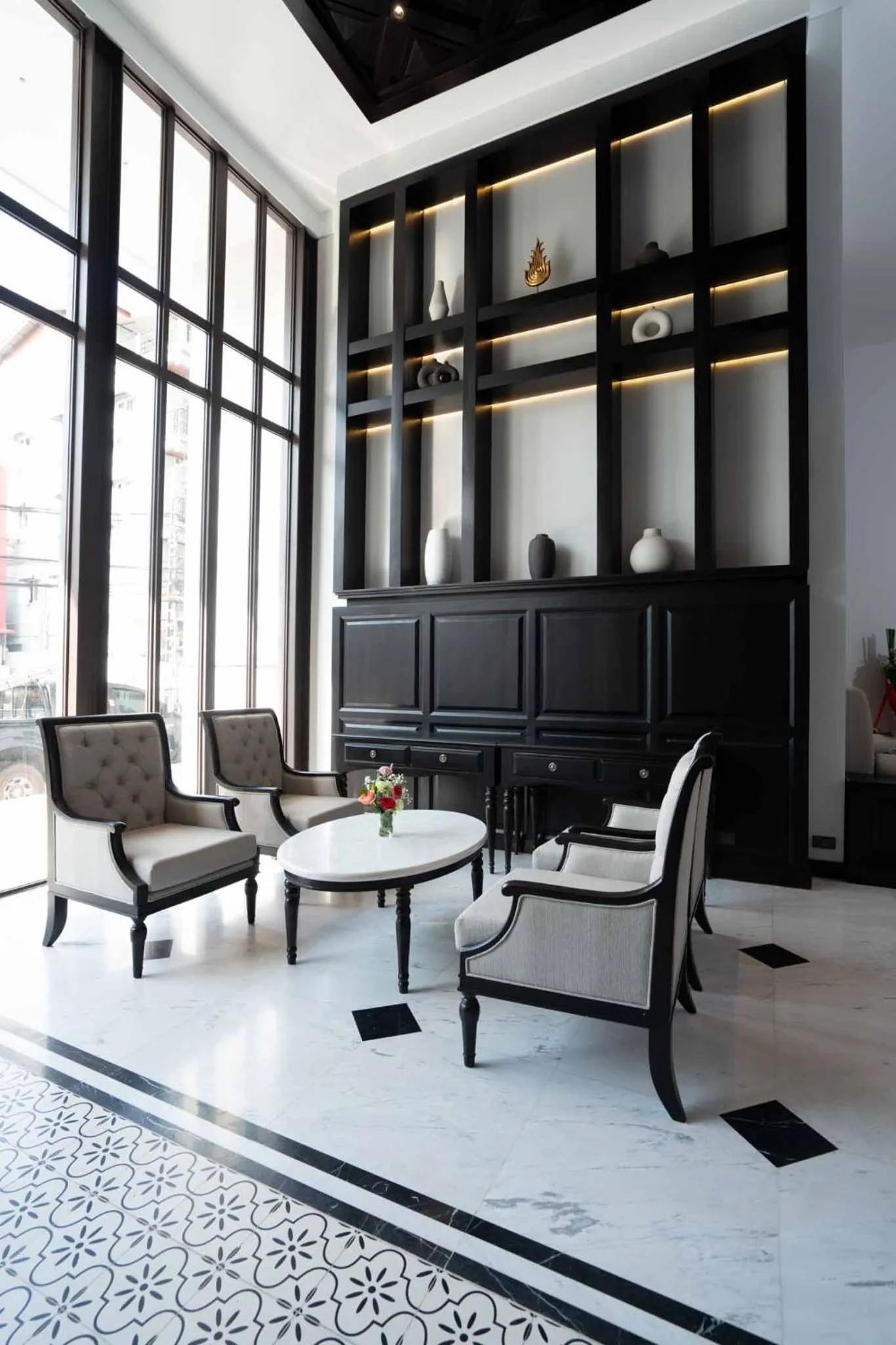 Seating area in Mintra Hotel Vientiane