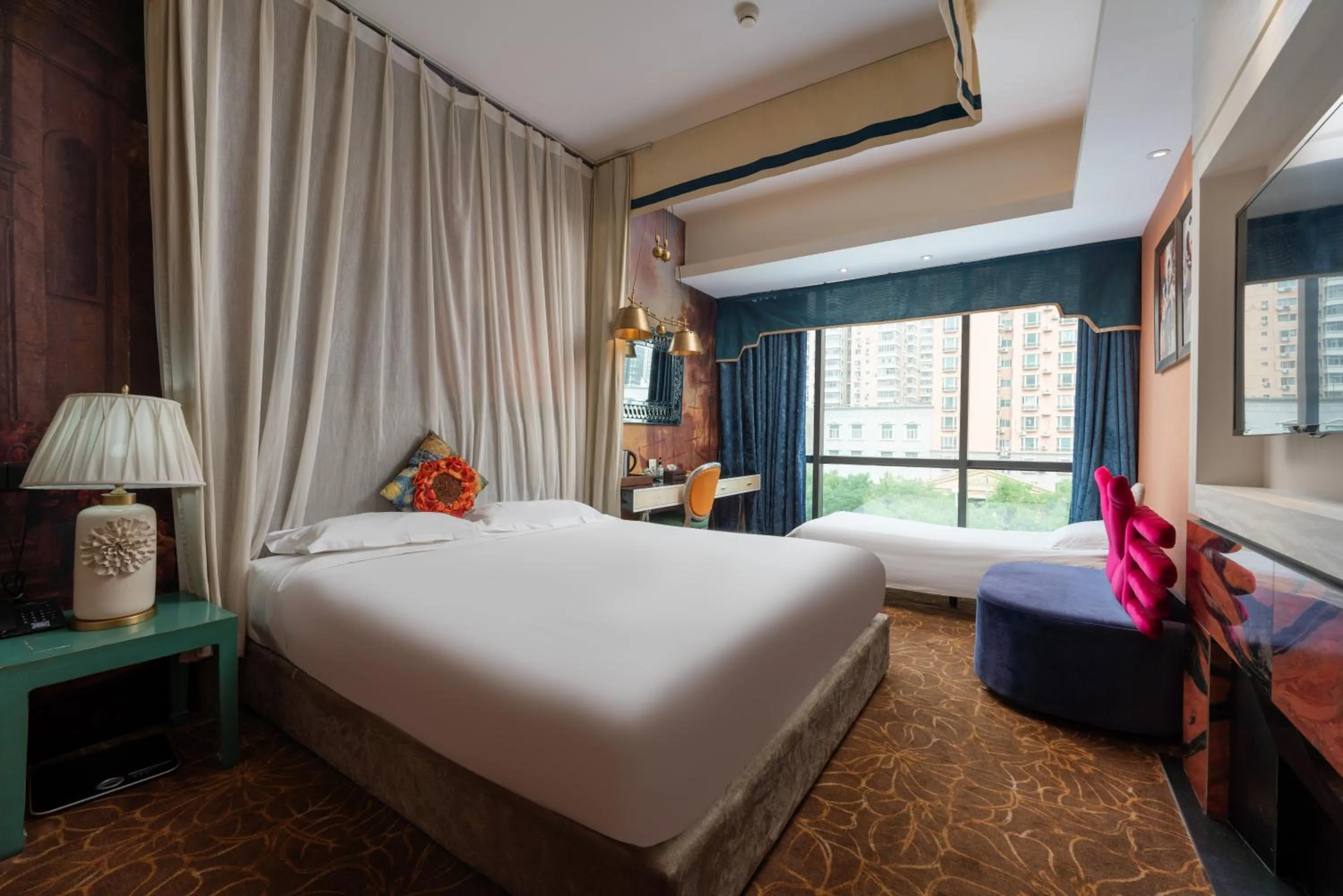 Bed in Beijing Dieshang Boutique Hotel