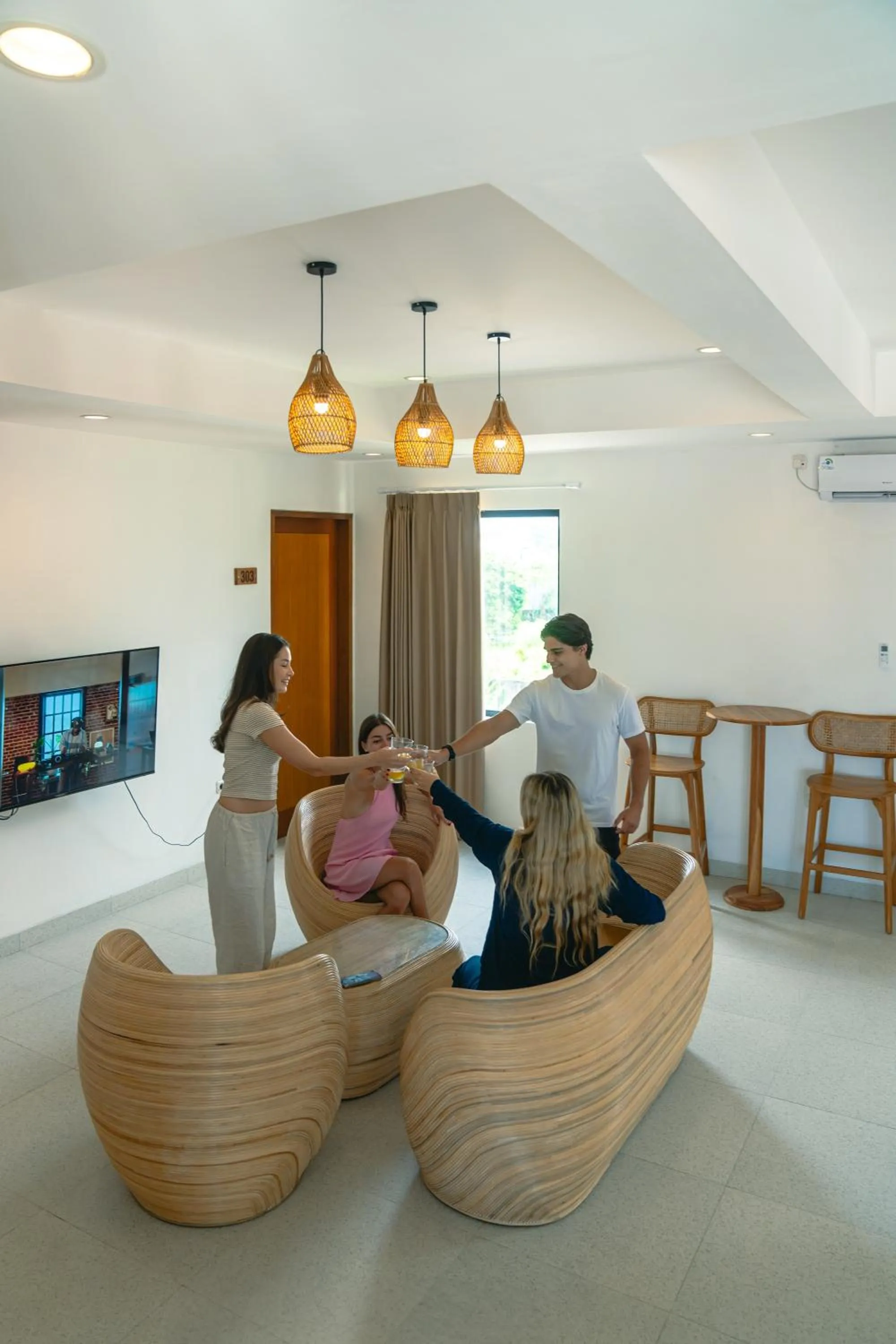 Living room in The Simore