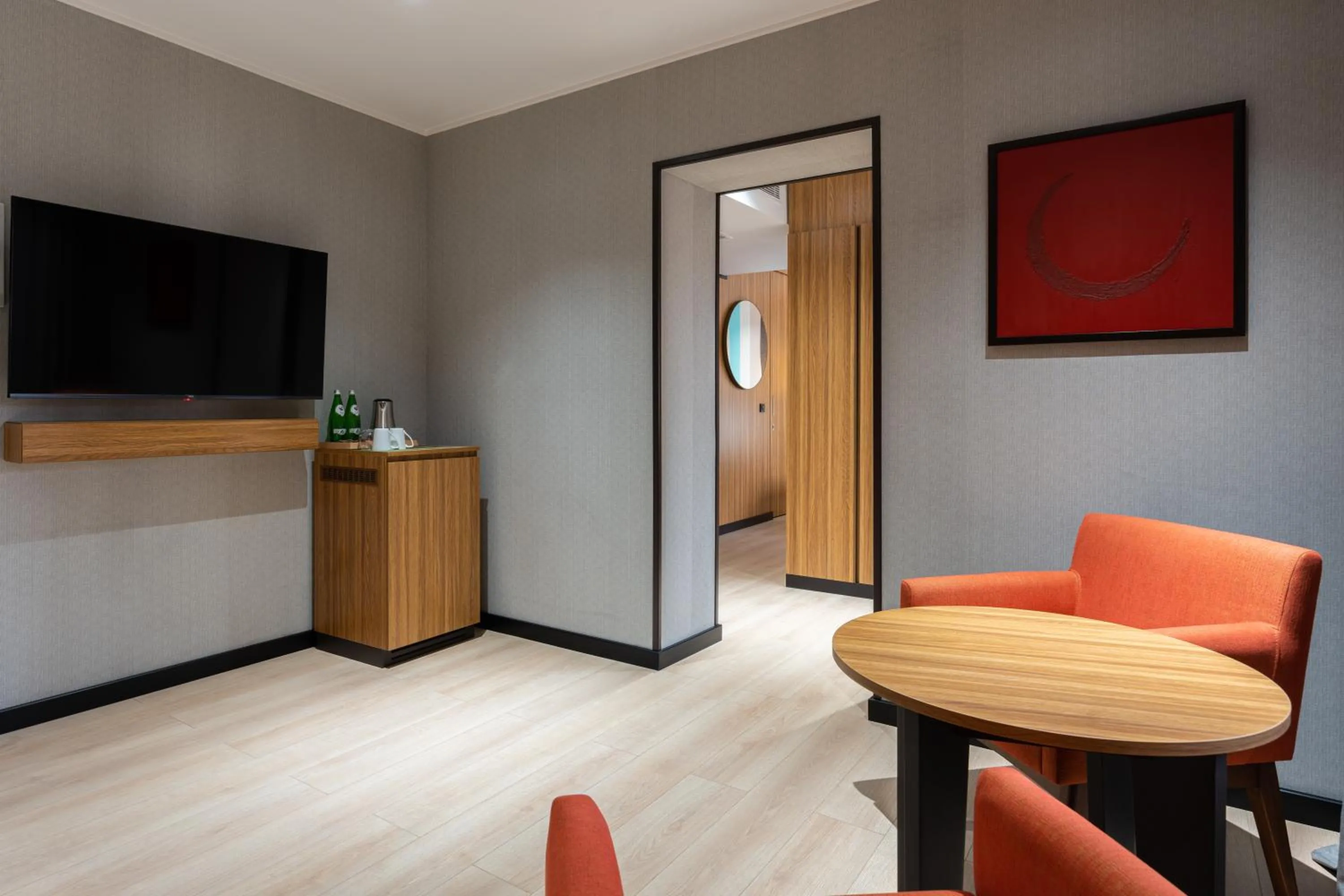 Communal lounge/ TV room in Ramada Encore by Wyndham Tashkent