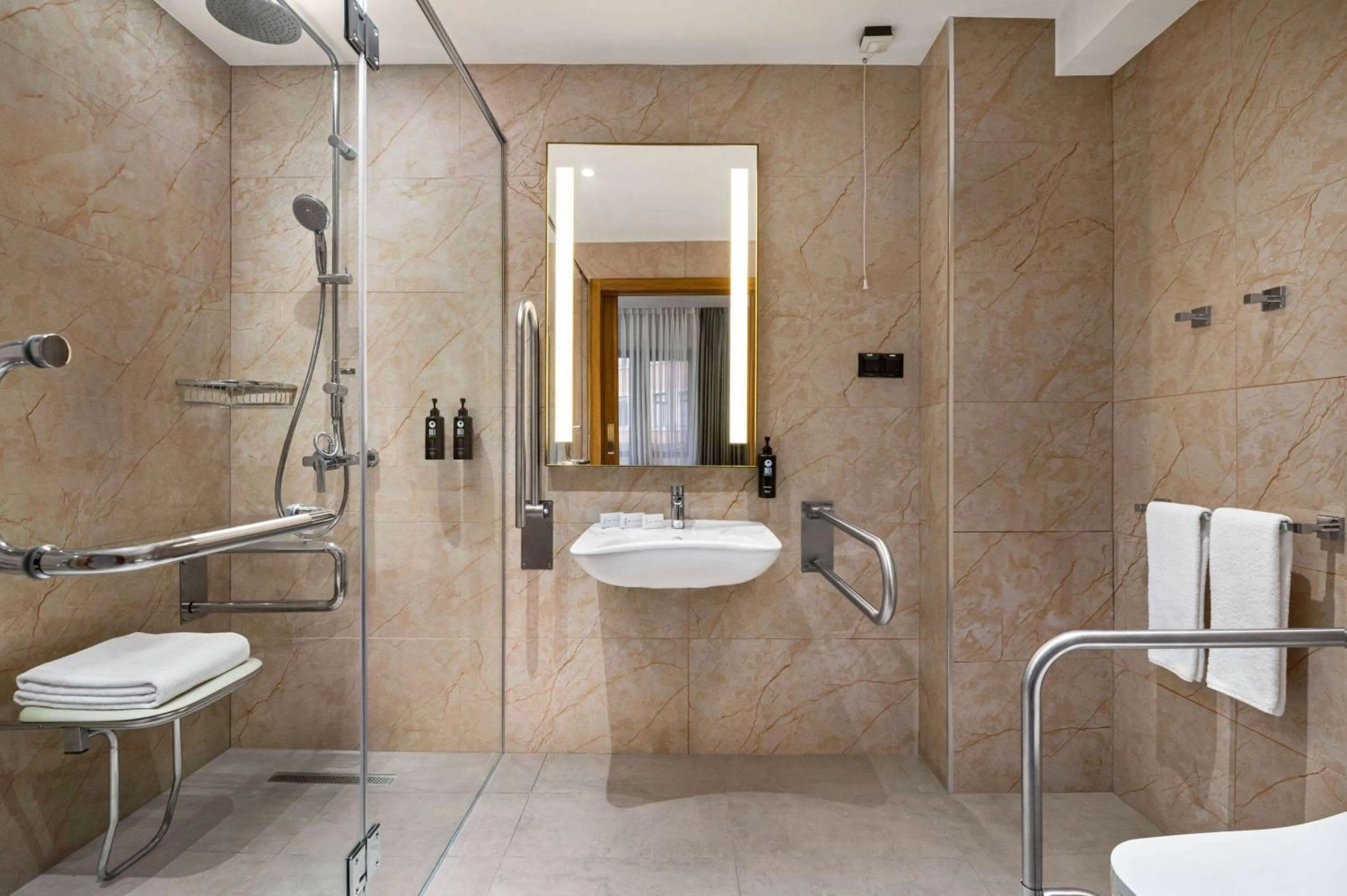 Shower in Ramada Encore by Wyndham Tashkent