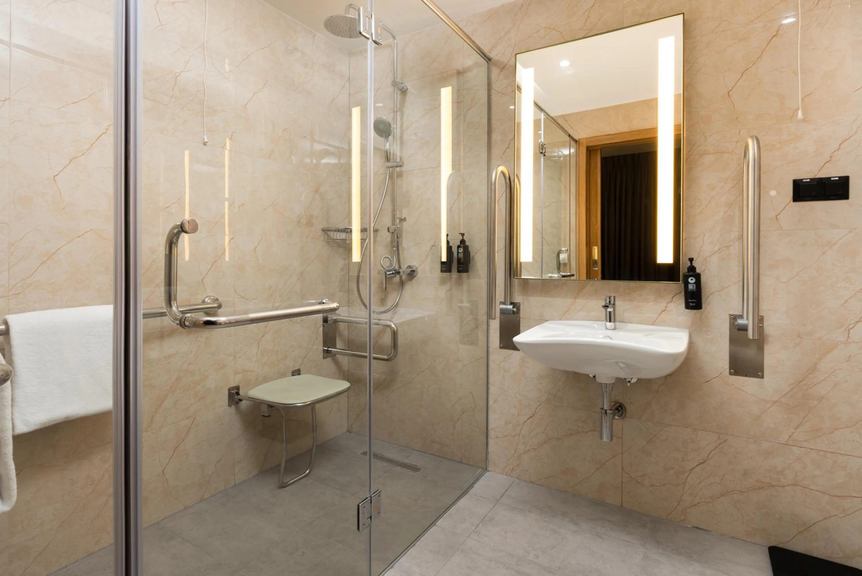 Shower in Ramada Encore by Wyndham Tashkent