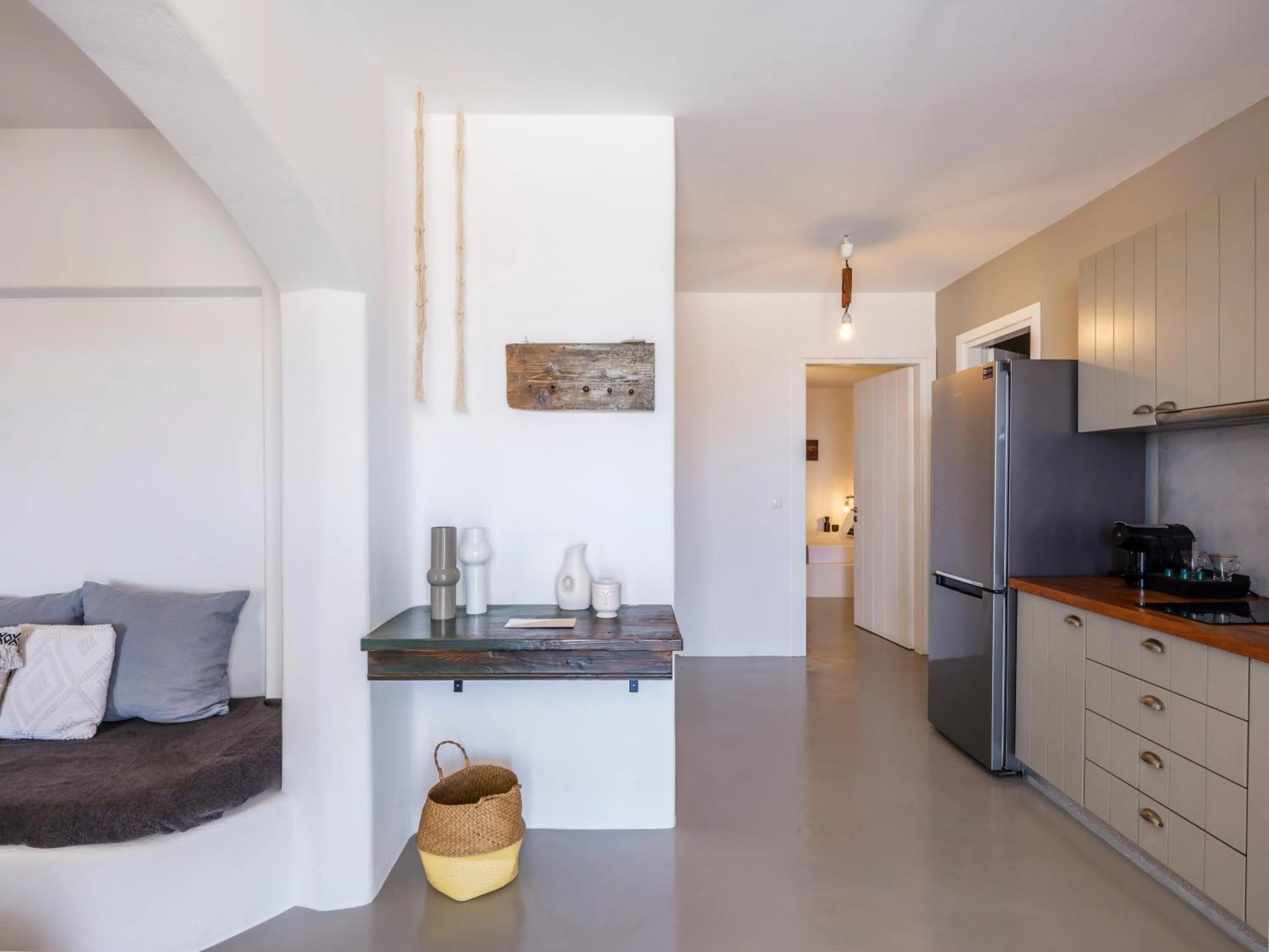 Kitchen or kitchenette in Mykonos Residence Villas & Suites Merchia beach