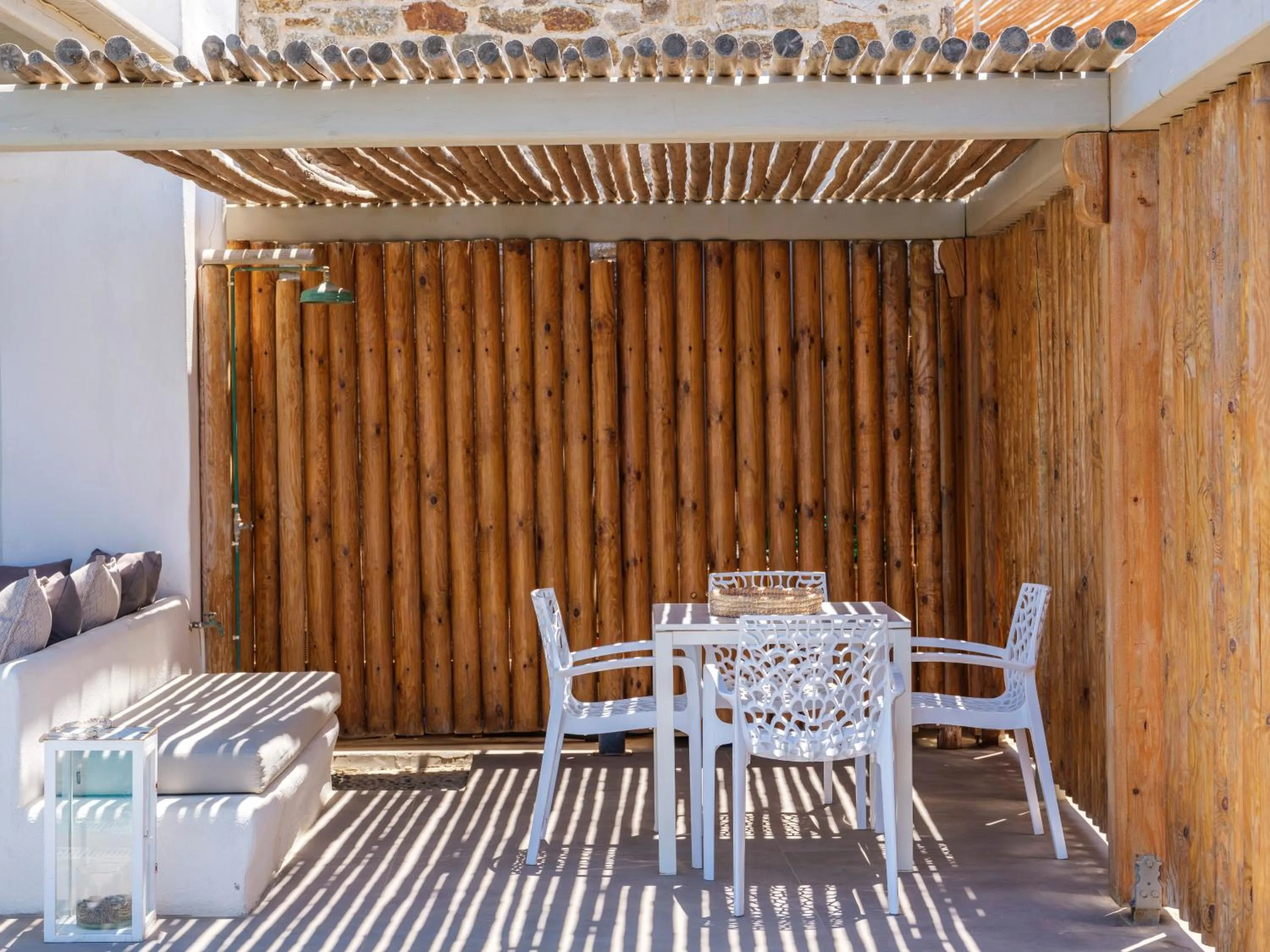 Shower in Mykonos Residence Villas & Suites Merchia beach