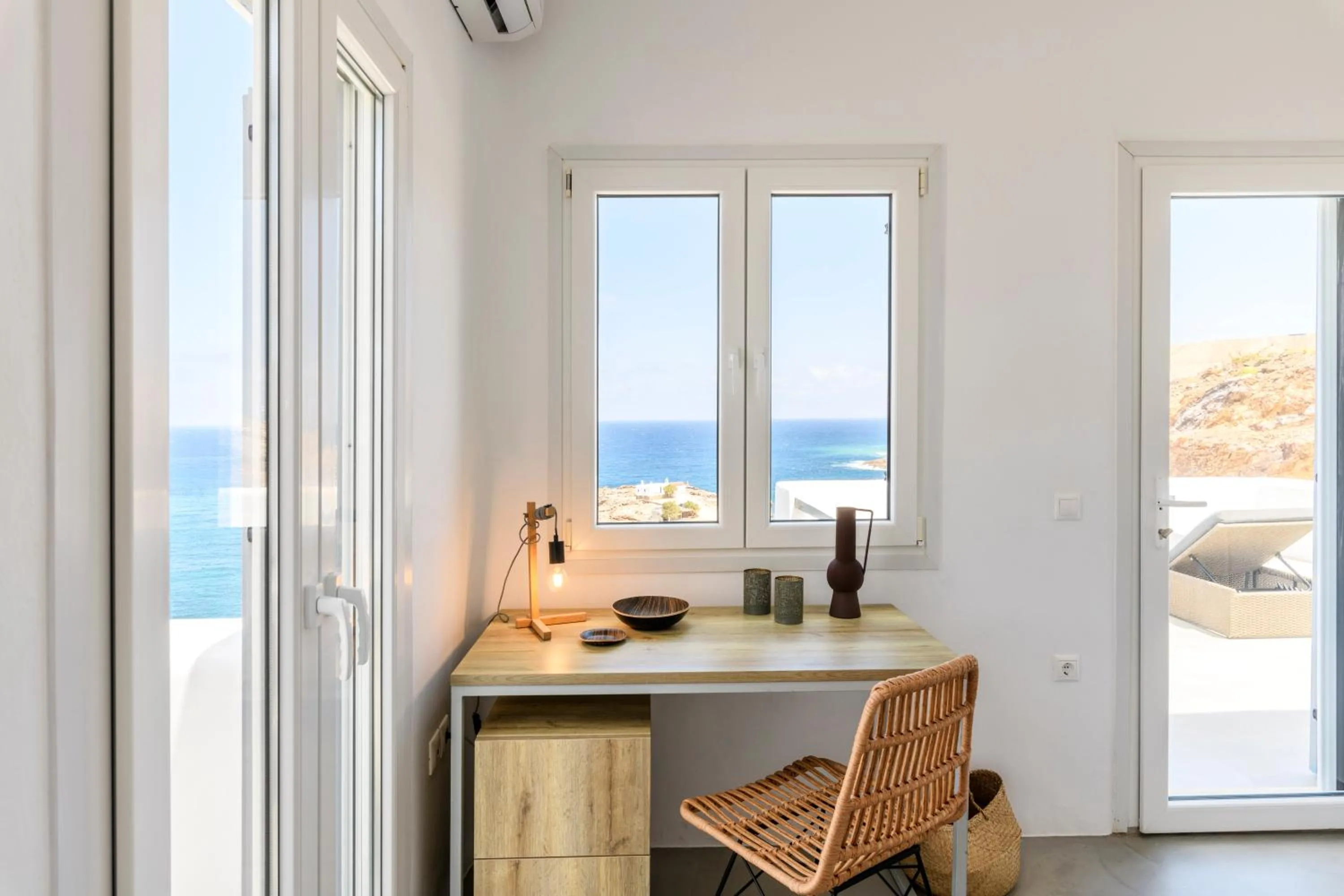 Bedroom in Mykonos Residence Villas & Suites Merchia beach