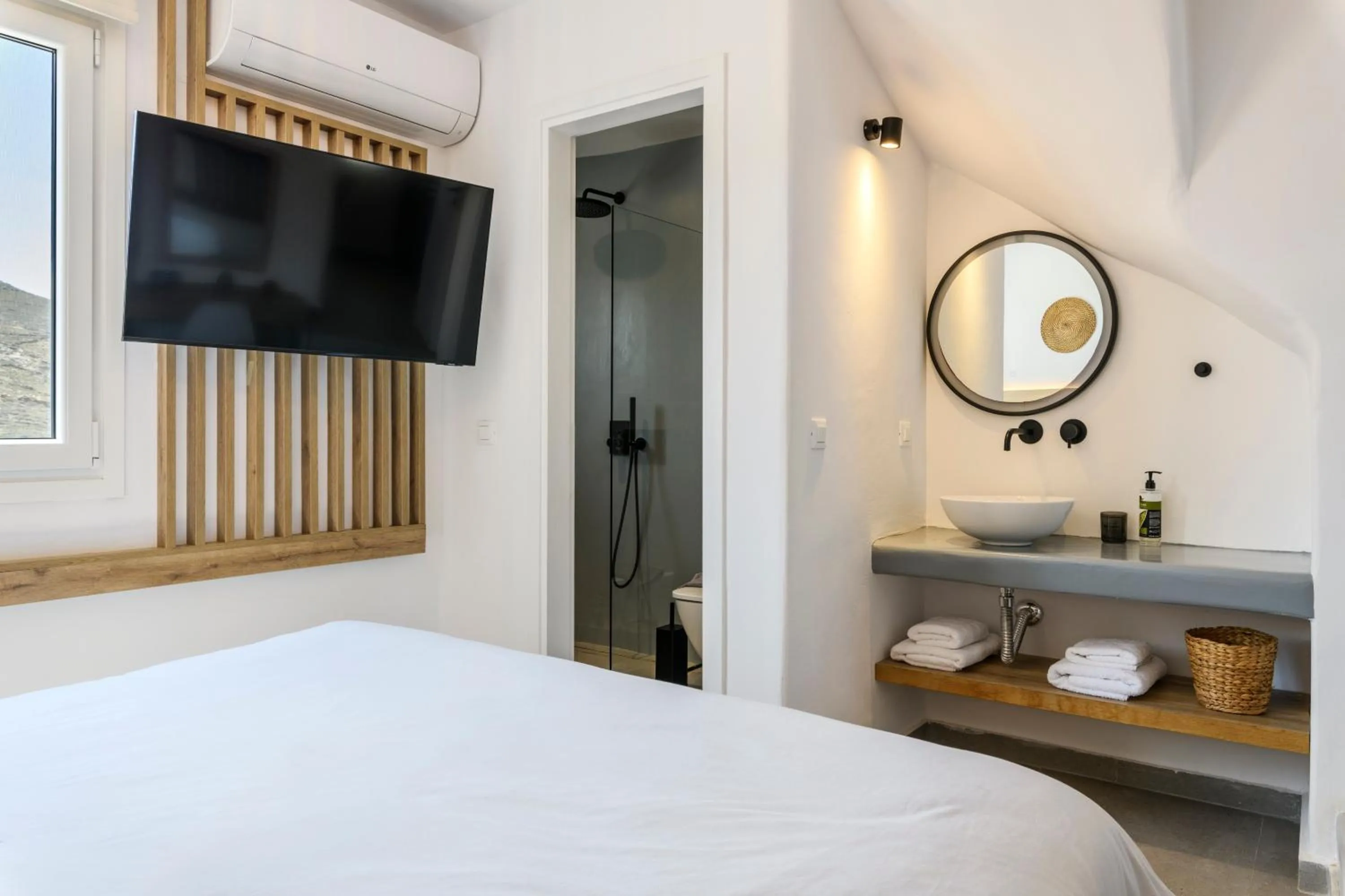 Toilet in Mykonos Residence Villas & Suites Merchia beach