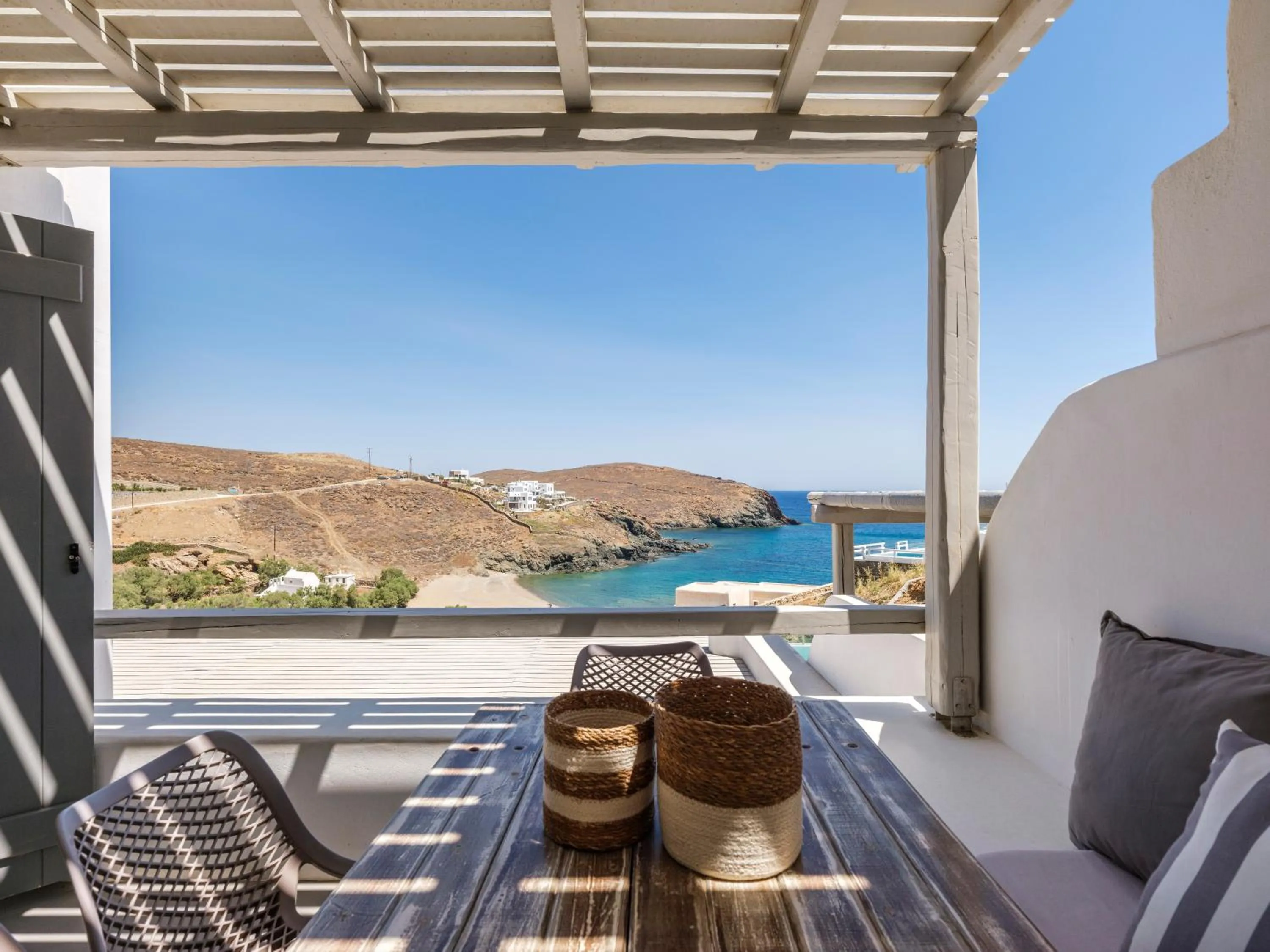 Patio in Mykonos Residence Villas & Suites Merchia beach