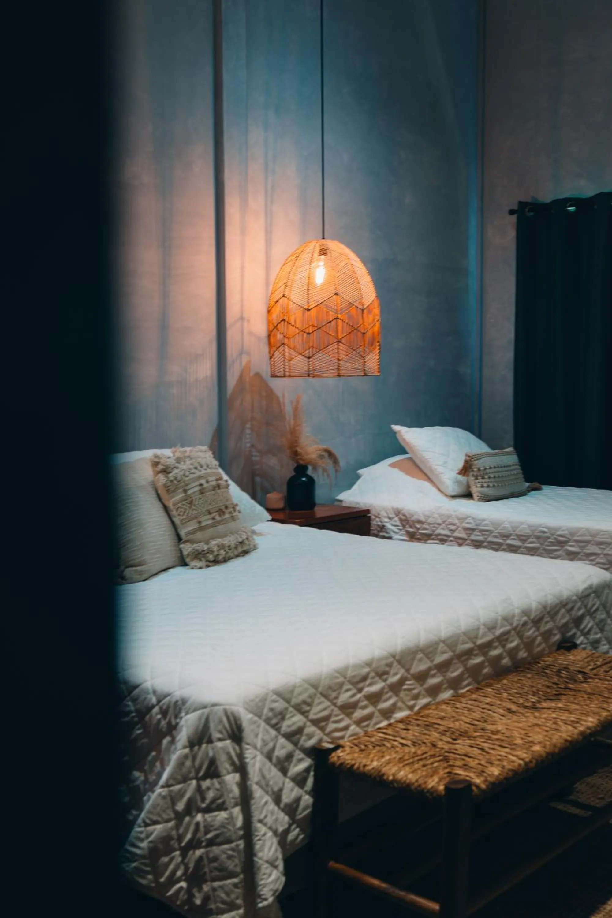 Bed in El Xalli Hotel