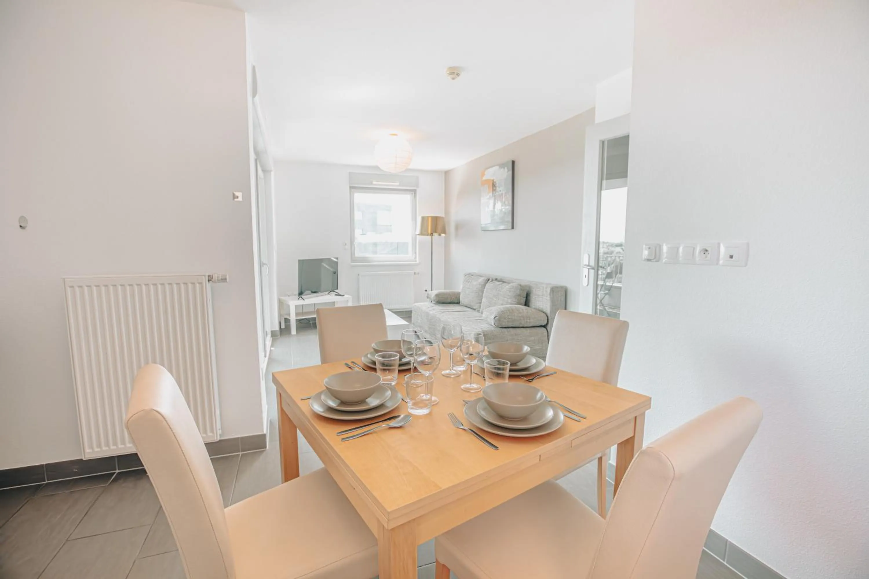 Kitchen or kitchenette in Appart' du Trident