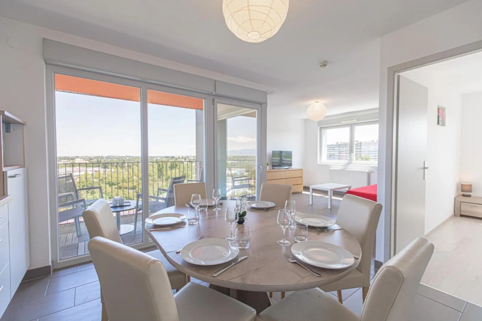 Kitchen or kitchenette in Appart' du Trident