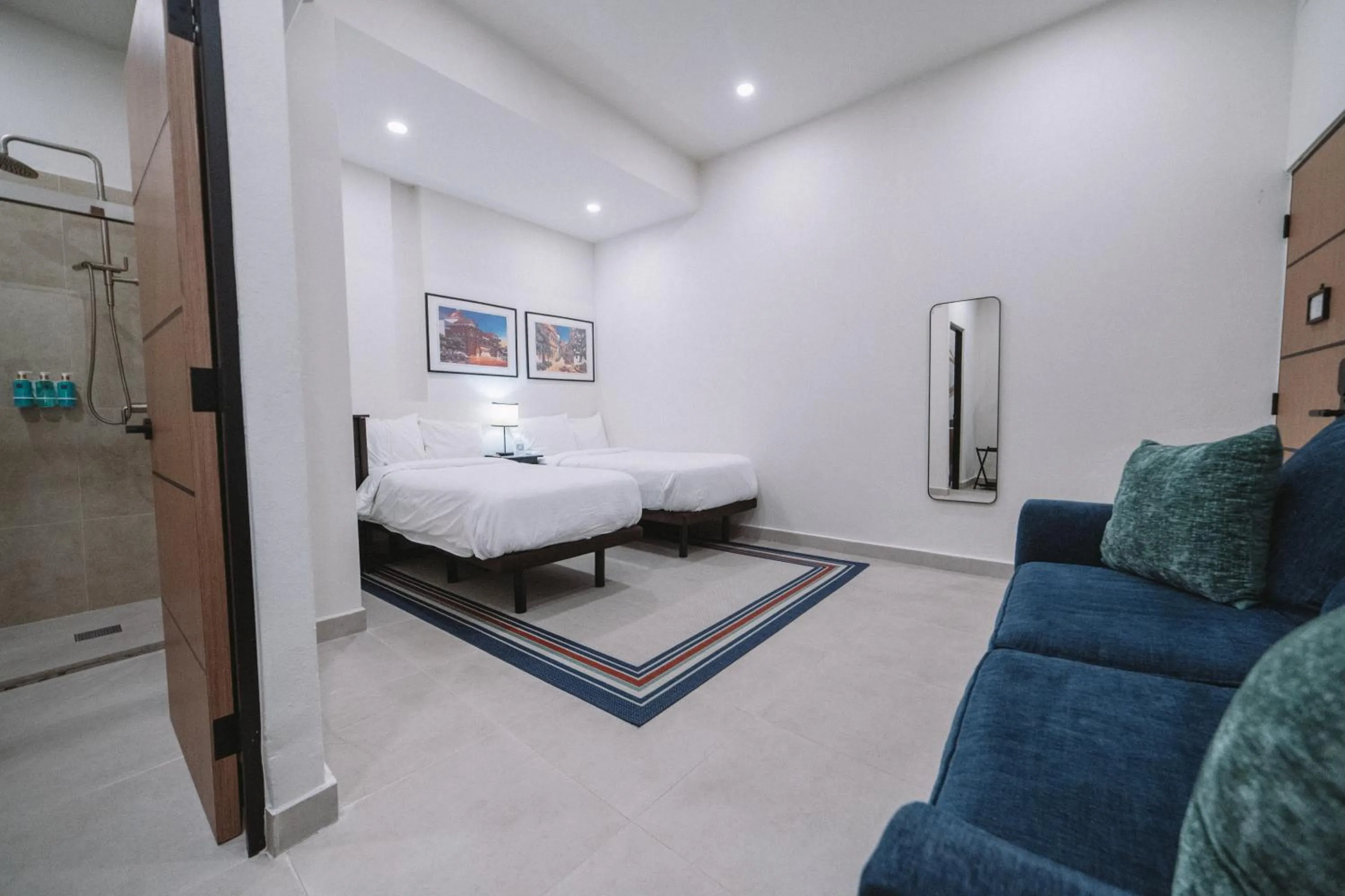 Bed in The Looking Glass Hotel