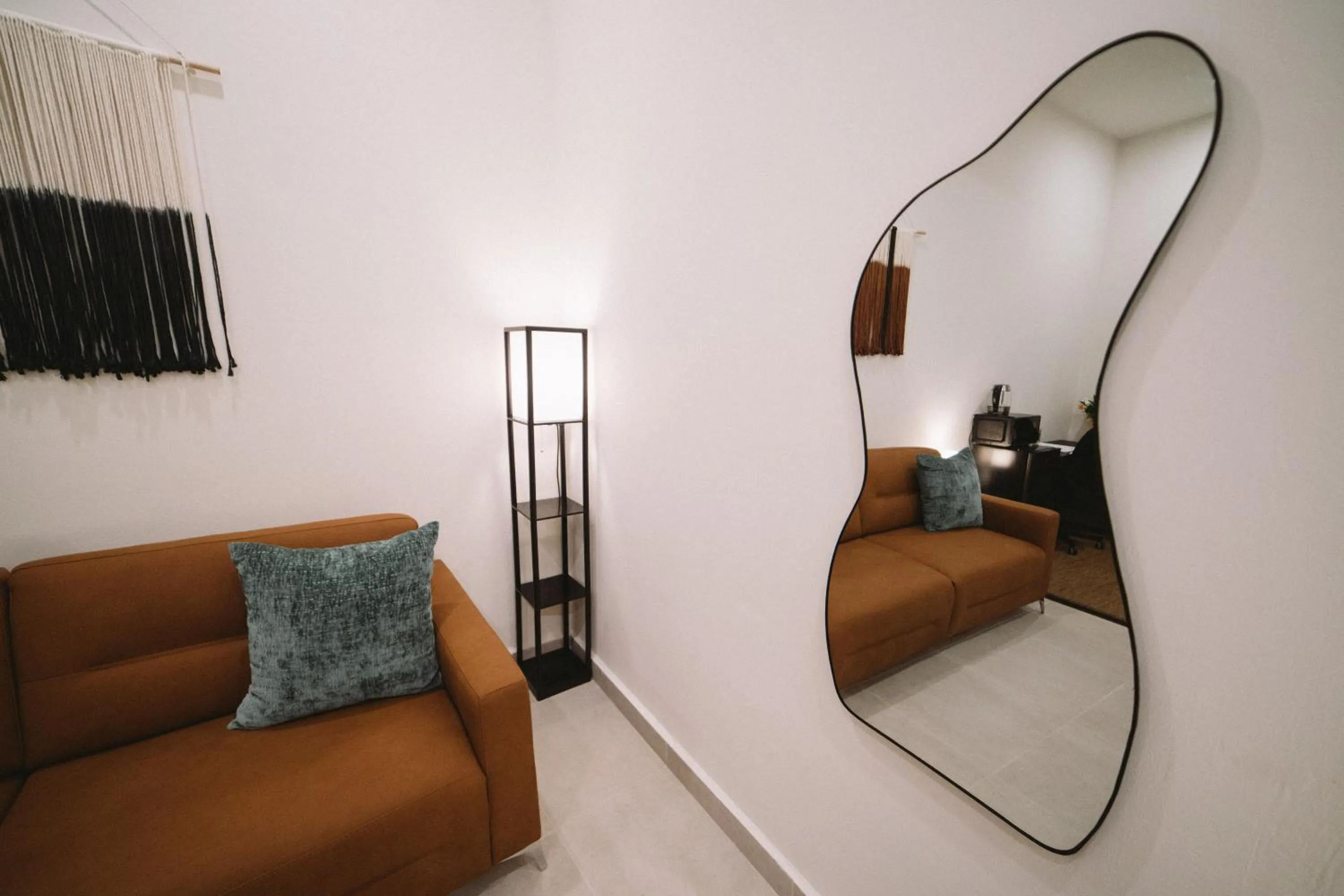 Living room in The Looking Glass Hotel