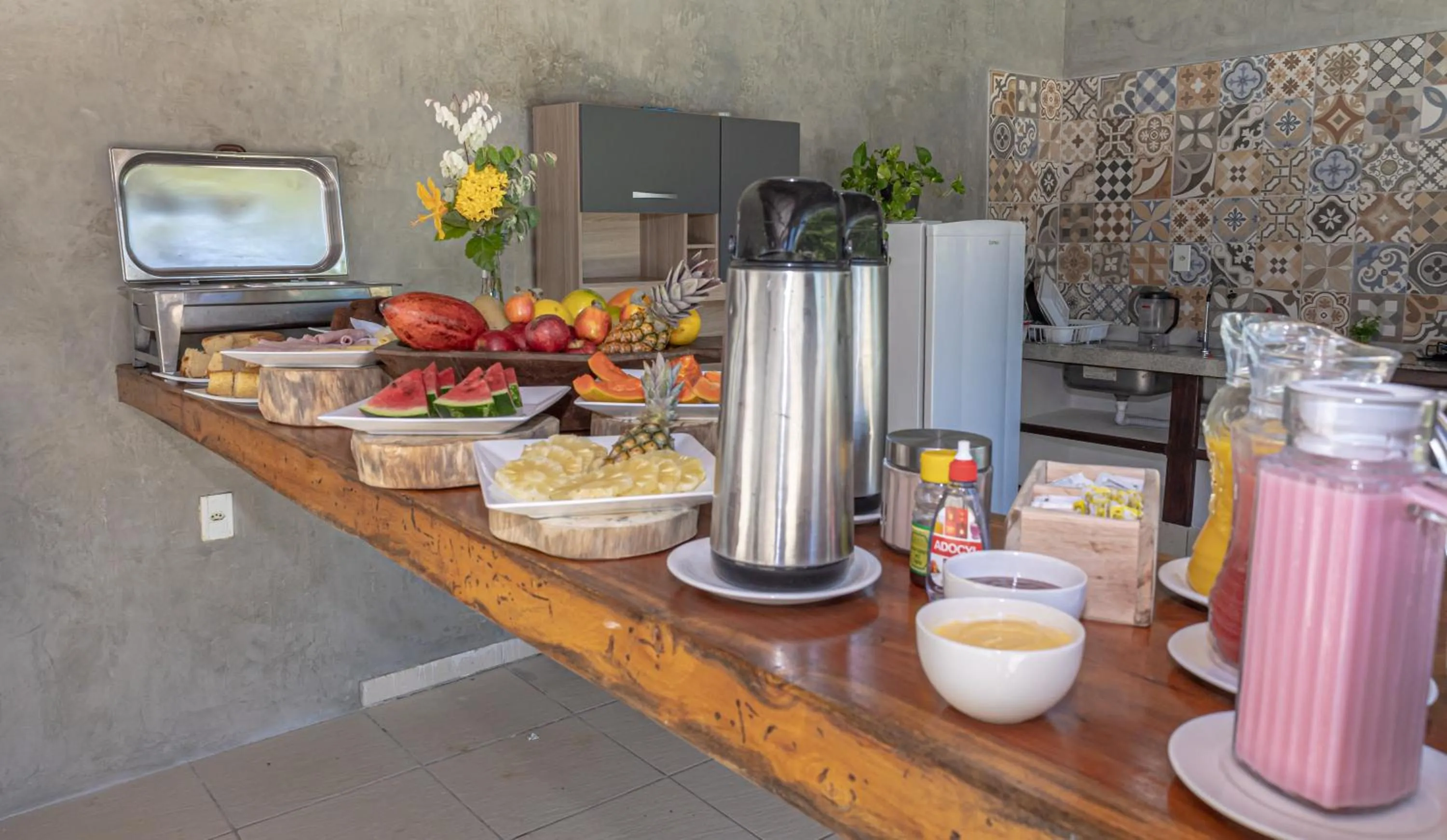 Breakfast in Pousada Recanto dos Pássaros - Arraial d'Ajuda