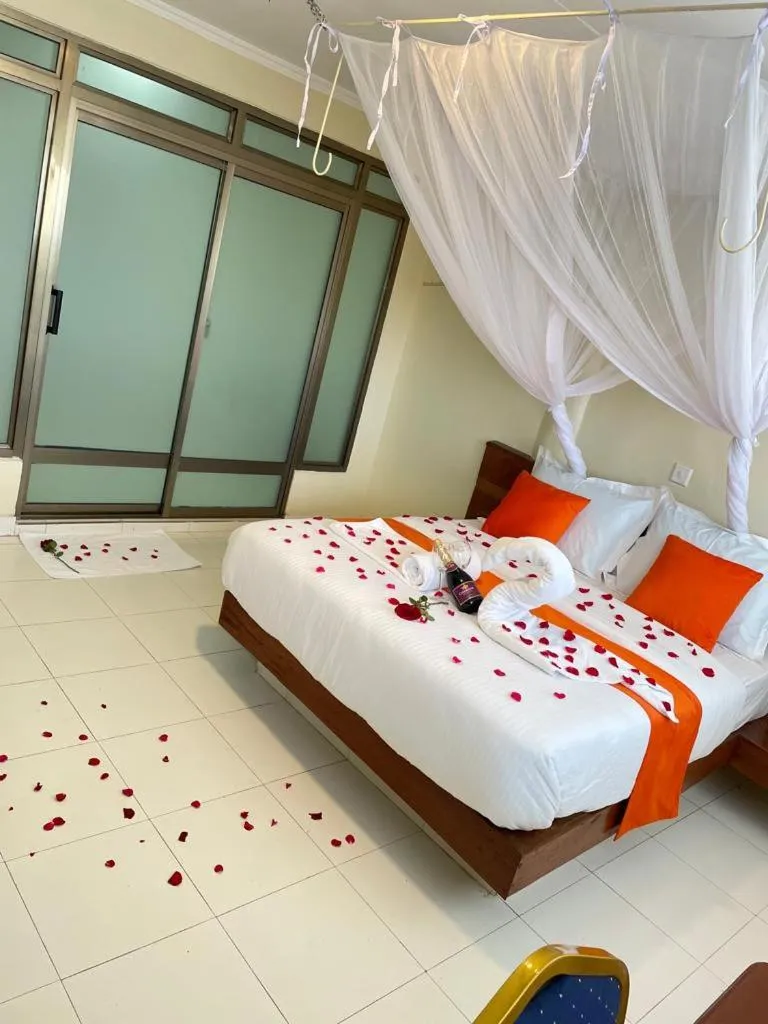 Bed in Hotel Cavallino