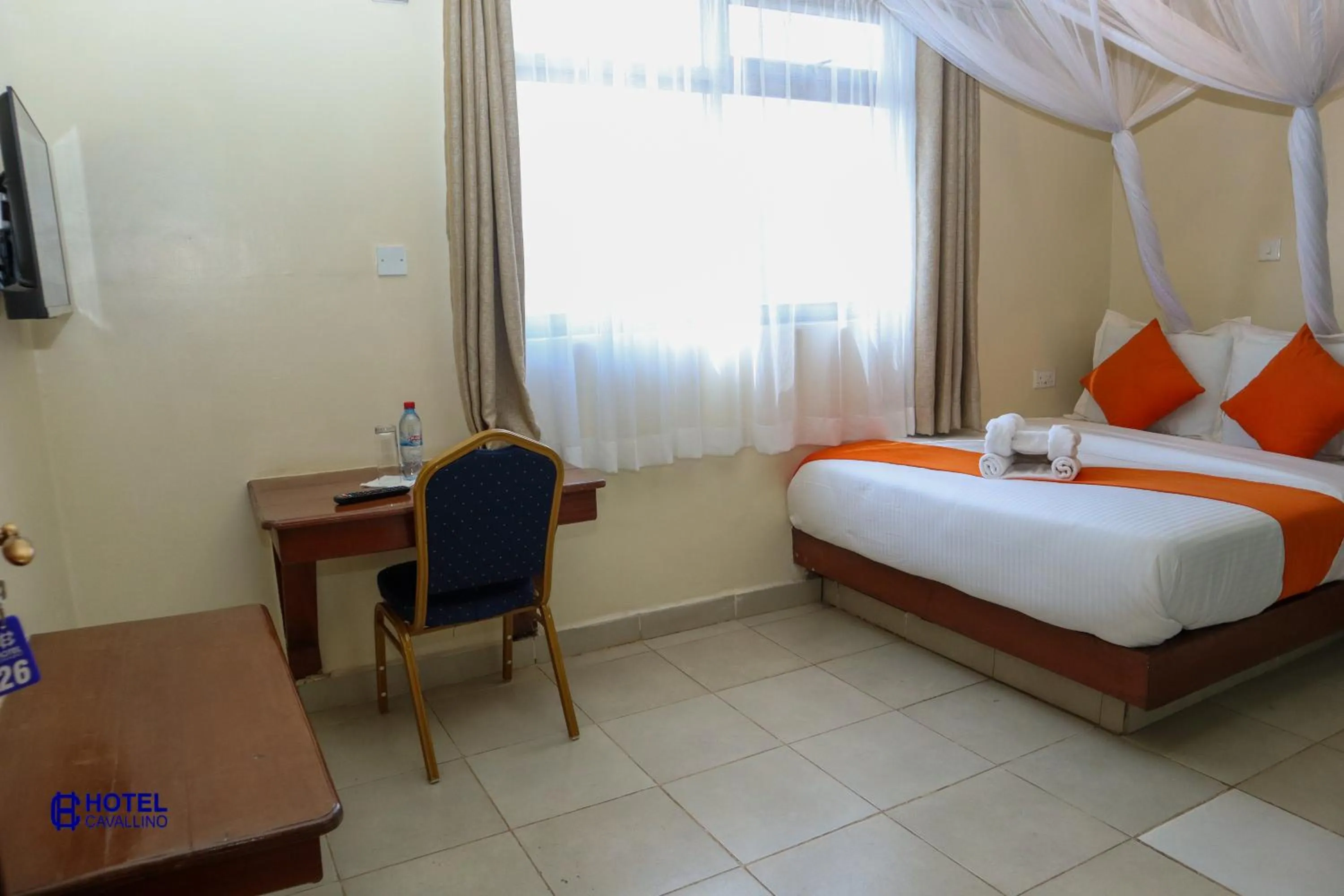 Bed in Hotel Cavallino