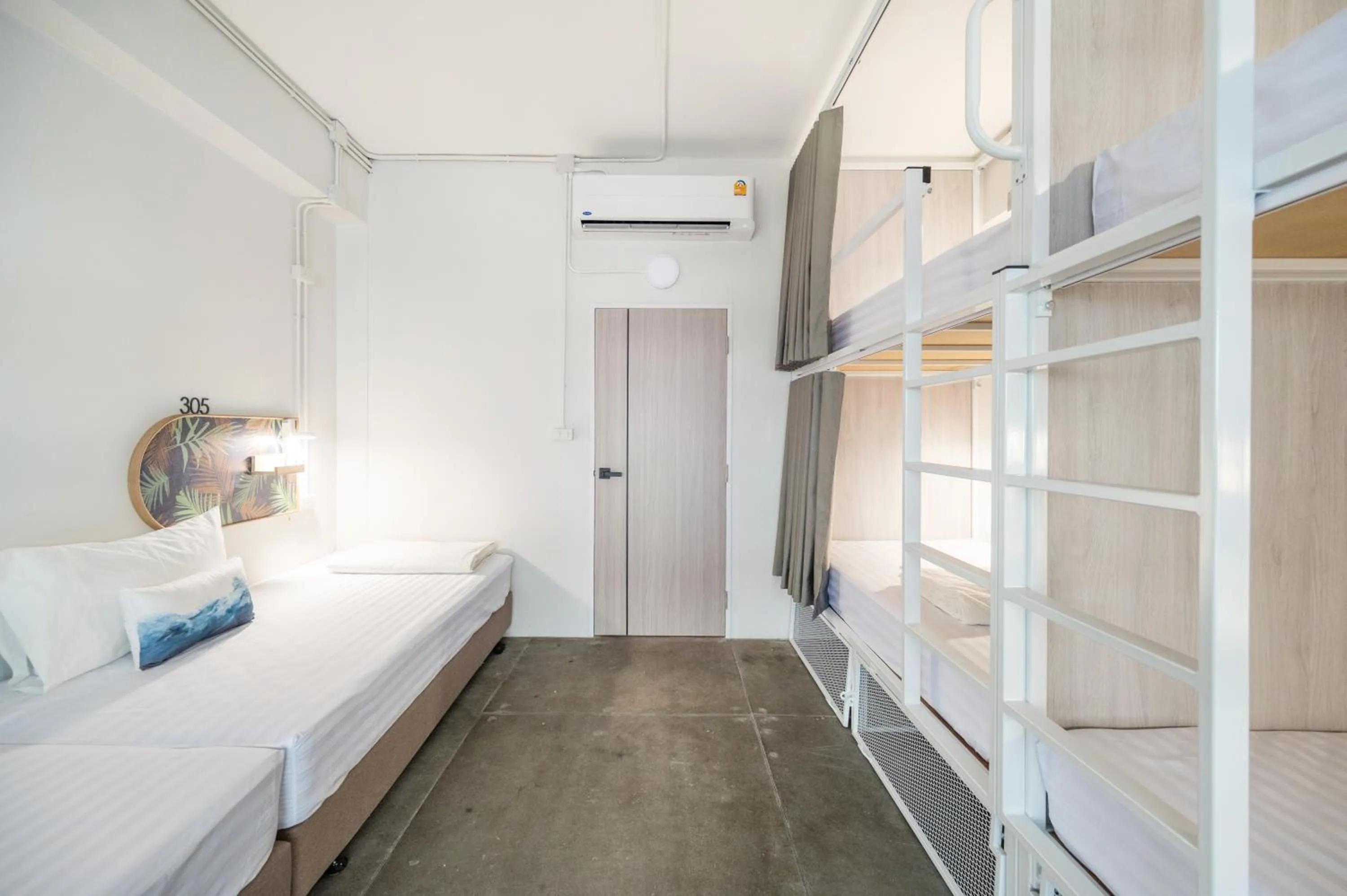 Bed in Unplugged at Bangrak Design Hostel