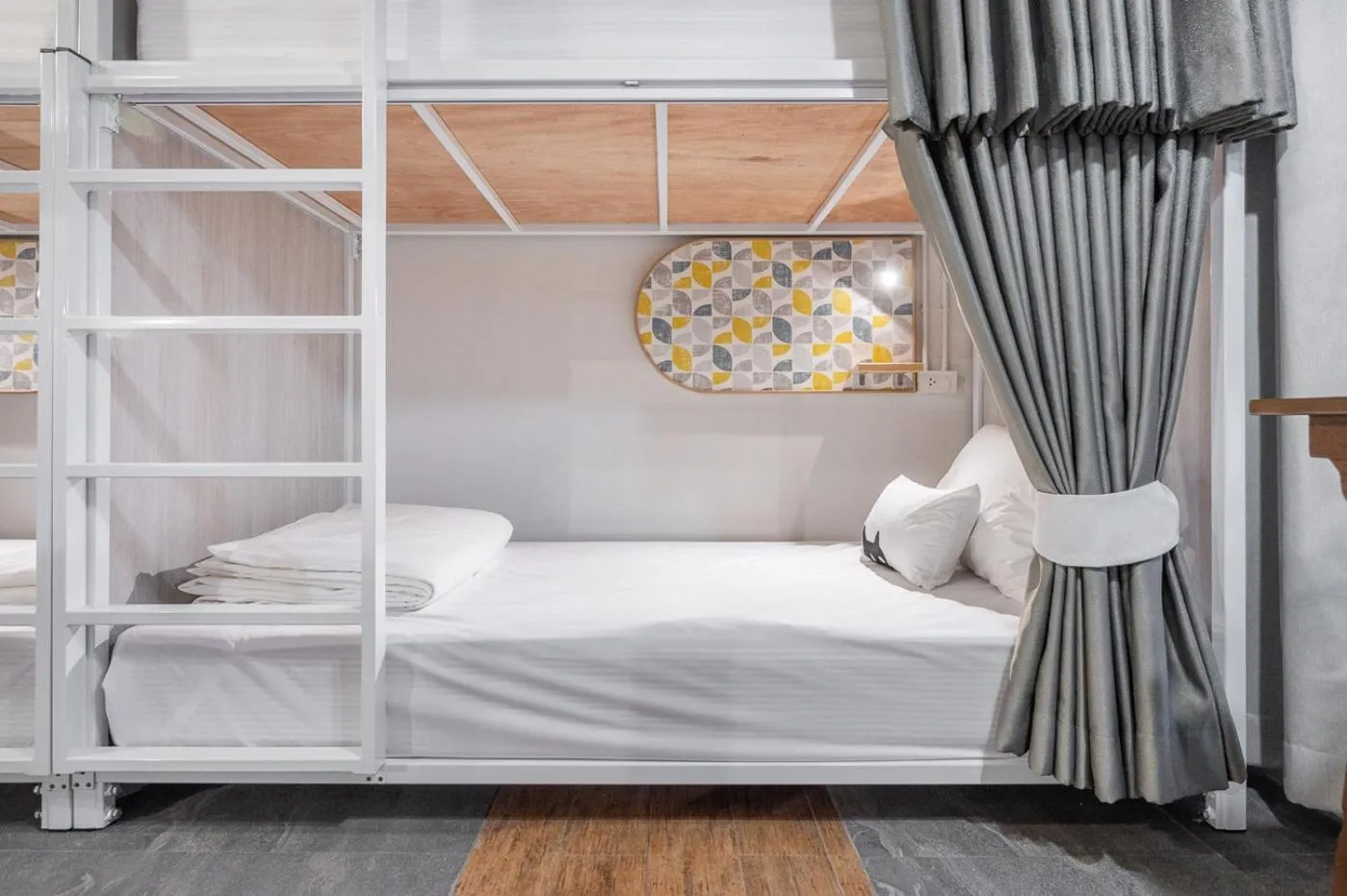 Bed in Unplugged at Bangrak Design Hostel