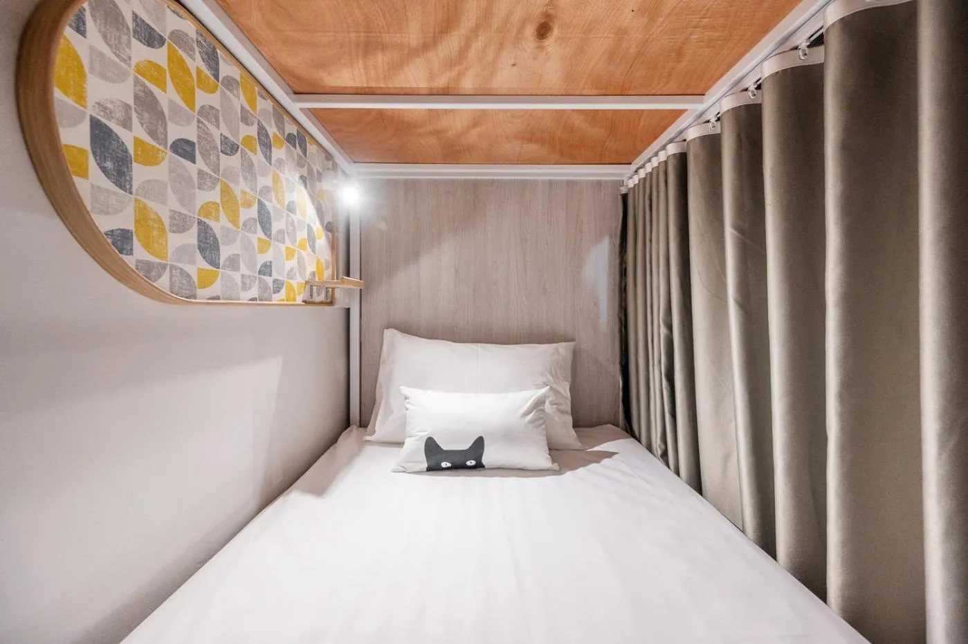 Bed in Unplugged at Bangrak Design Hostel