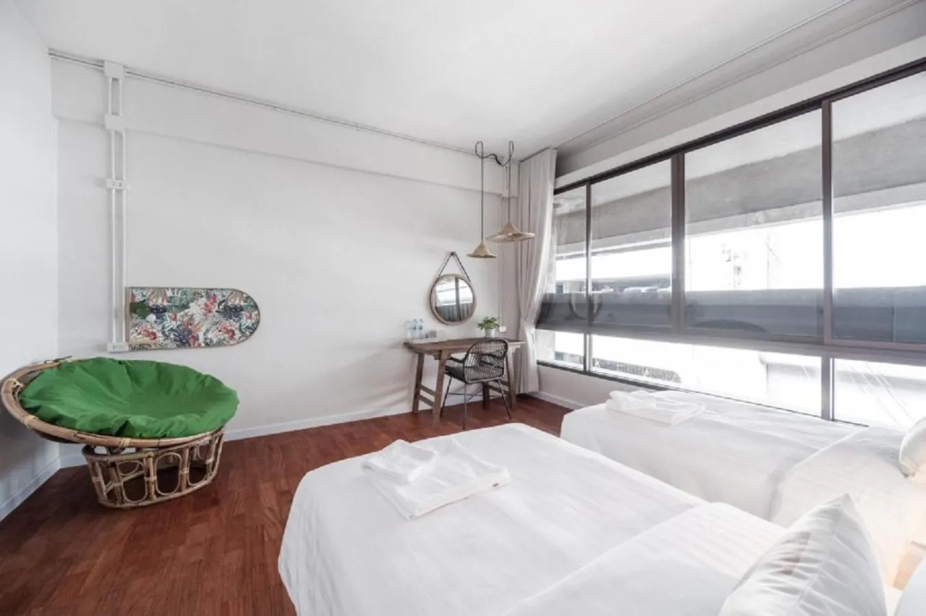 Bedroom, Bed in Unplugged at Bangrak Design Hostel