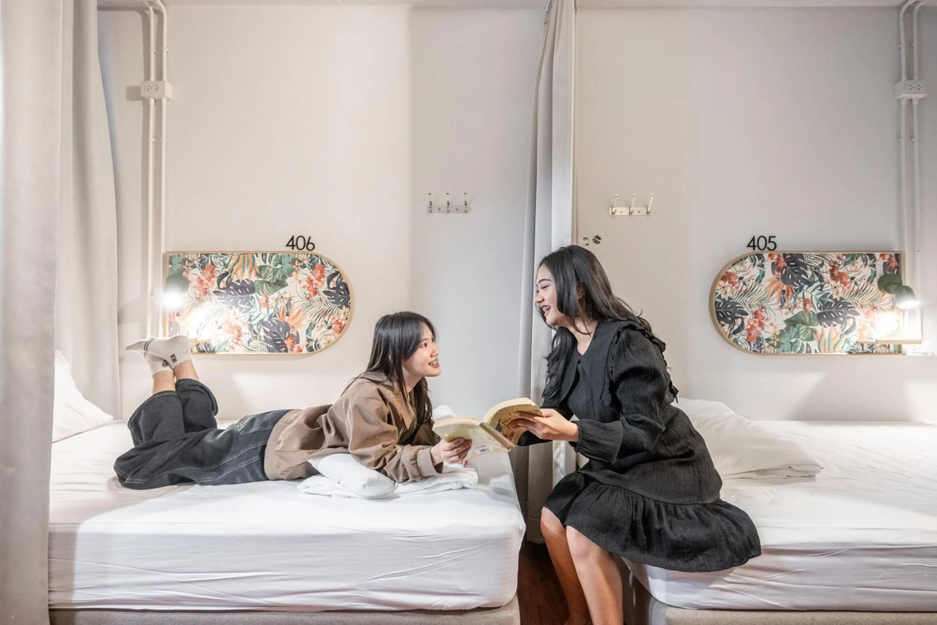 Bed in Unplugged at Bangrak Design Hostel