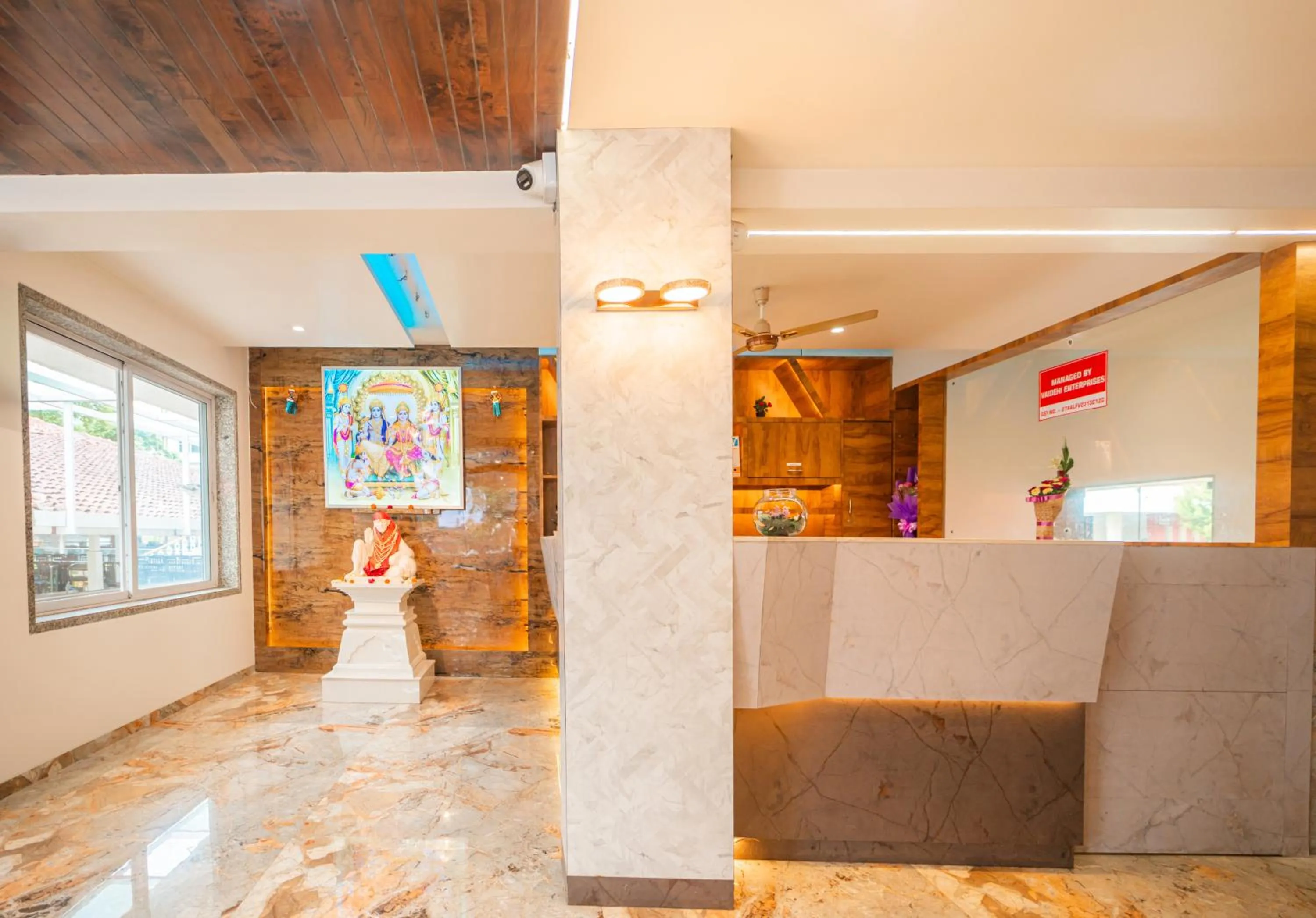 Lobby or reception in Treebo Sai Rekha Inn