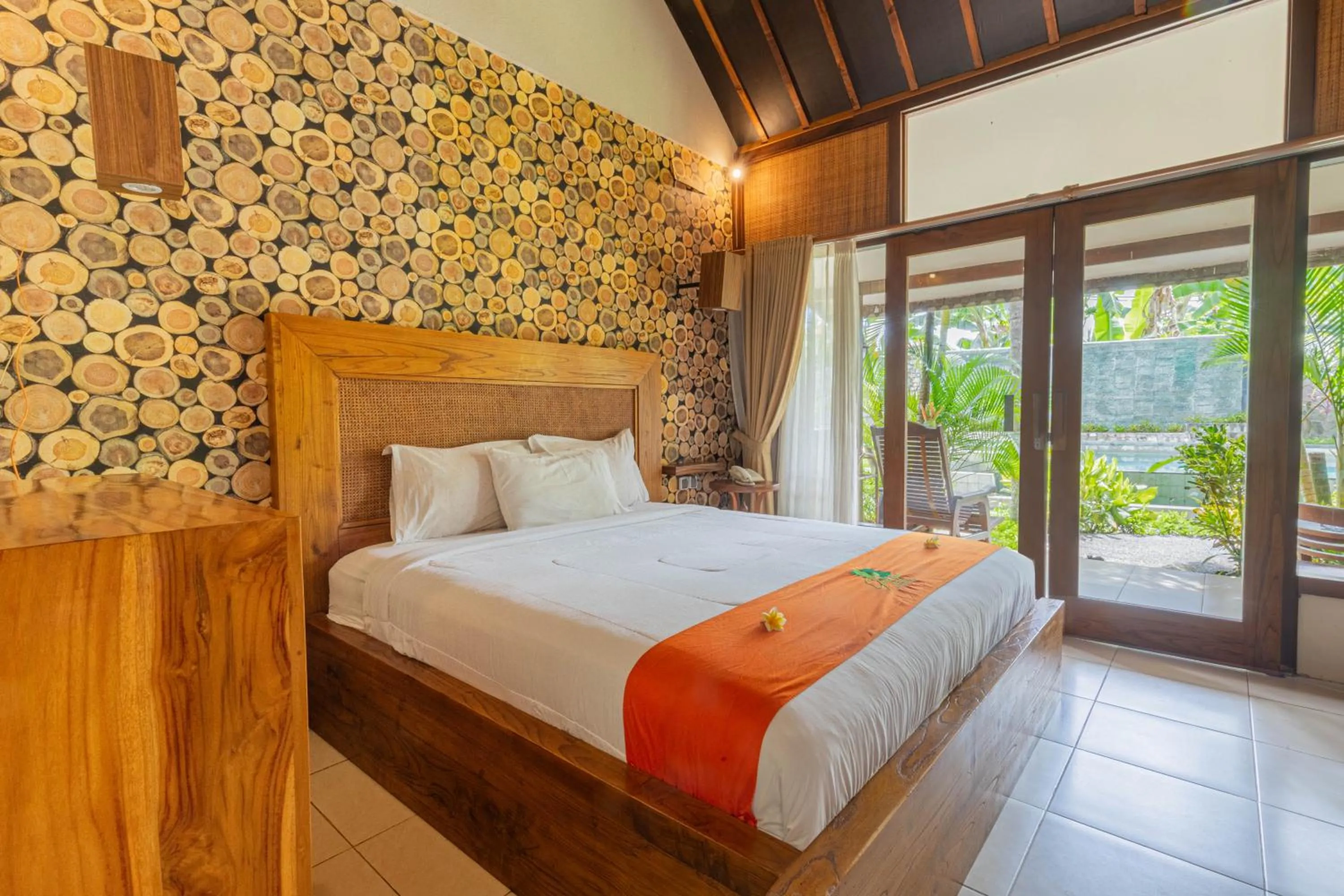 Bed in Green Asri Hotel