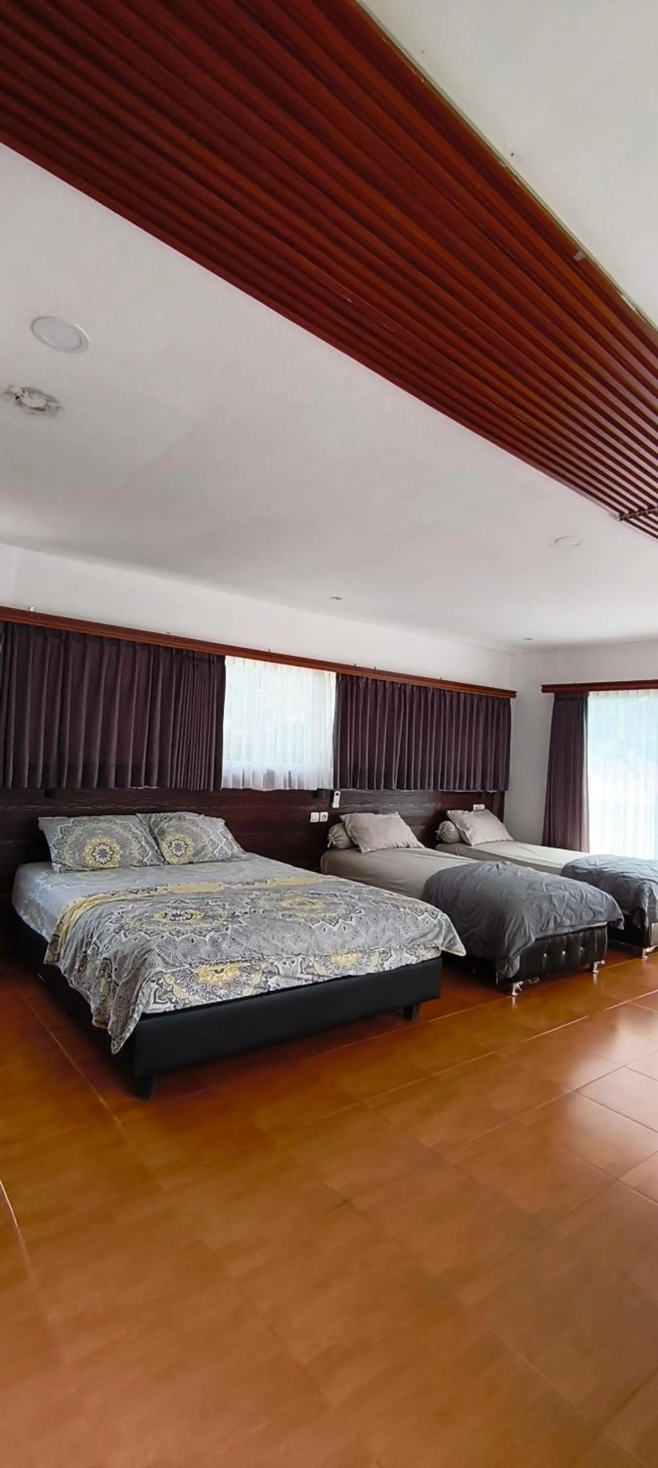 Bed in NK Villa Syariah And Cafe Prigen