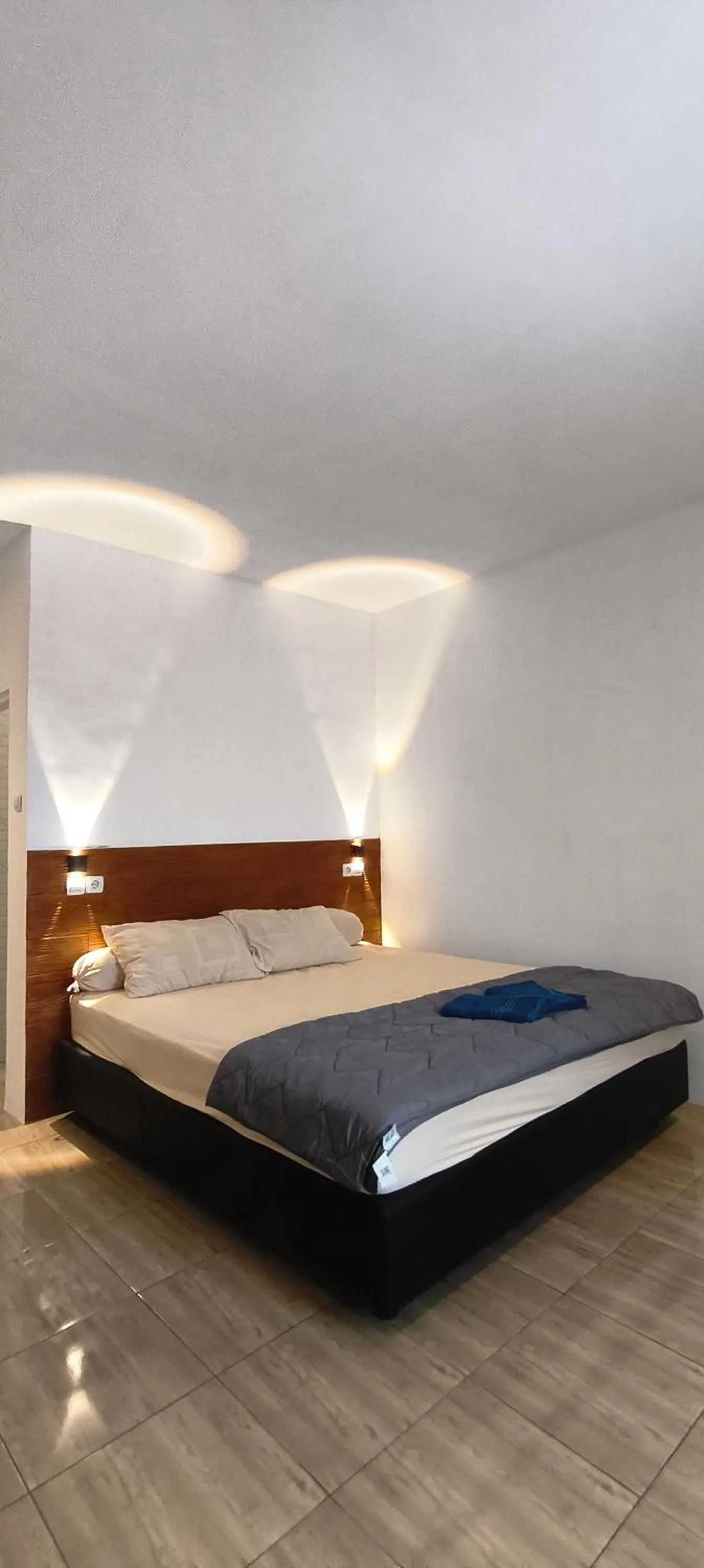 Bed in NK Villa Syariah And Cafe Prigen