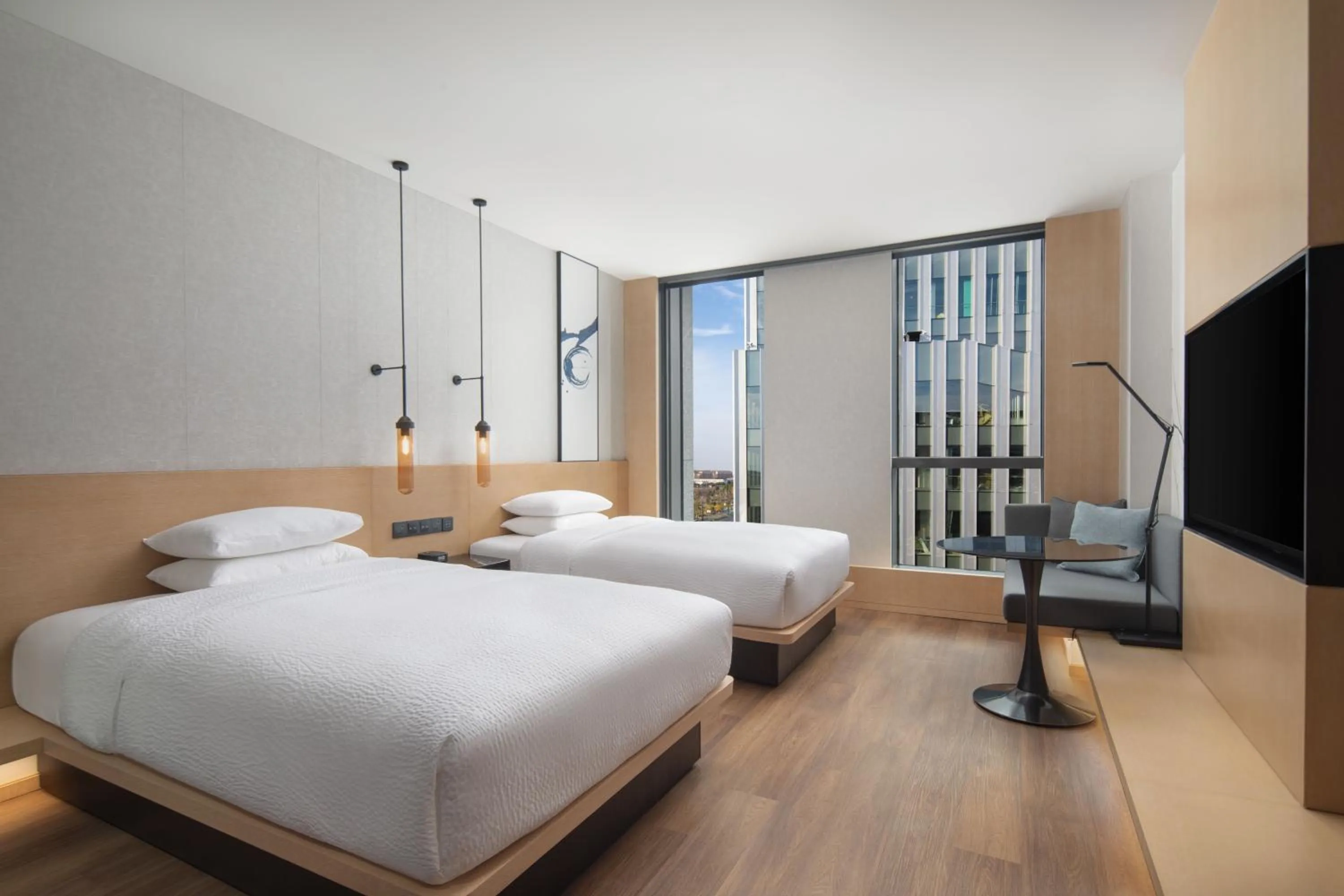 Photo of the whole room, Bed in Fairfield by Marriott Shanghai Lingang Special Area
