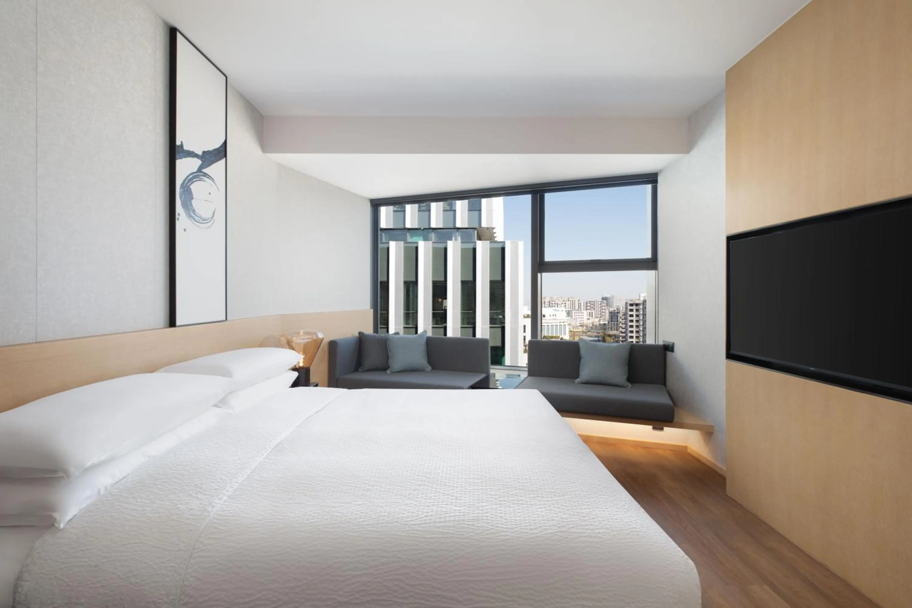 Photo of the whole room, Bed in Fairfield by Marriott Shanghai Lingang Special Area