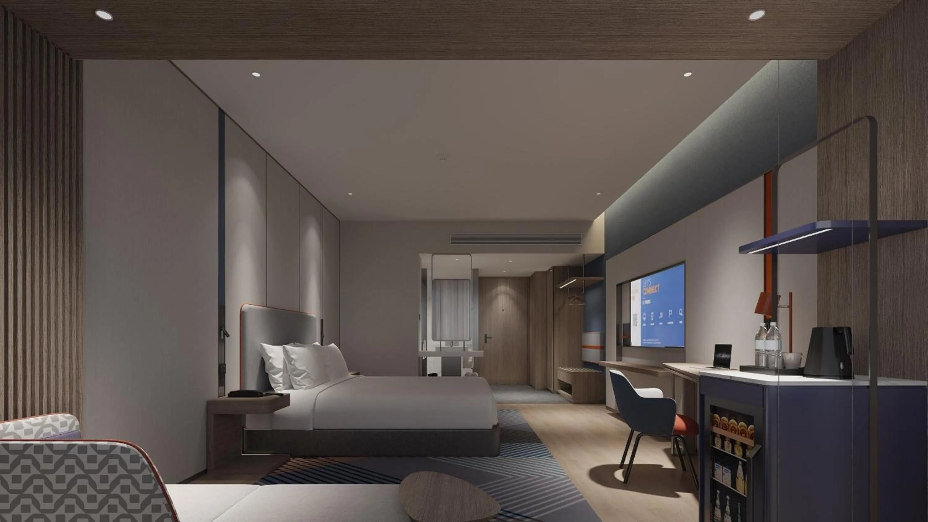 Photo of the whole room, Bed in Holiday Inn Express Changsha Development Zone by IHG